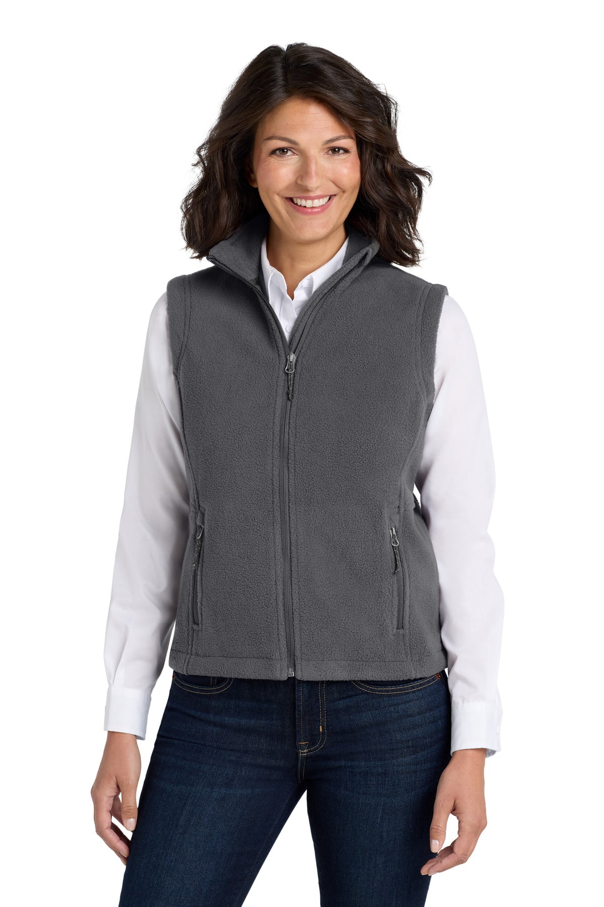 Custom Embroidery or DTF Print - Port Authority ®  Women's Value Fleece Vest. L219