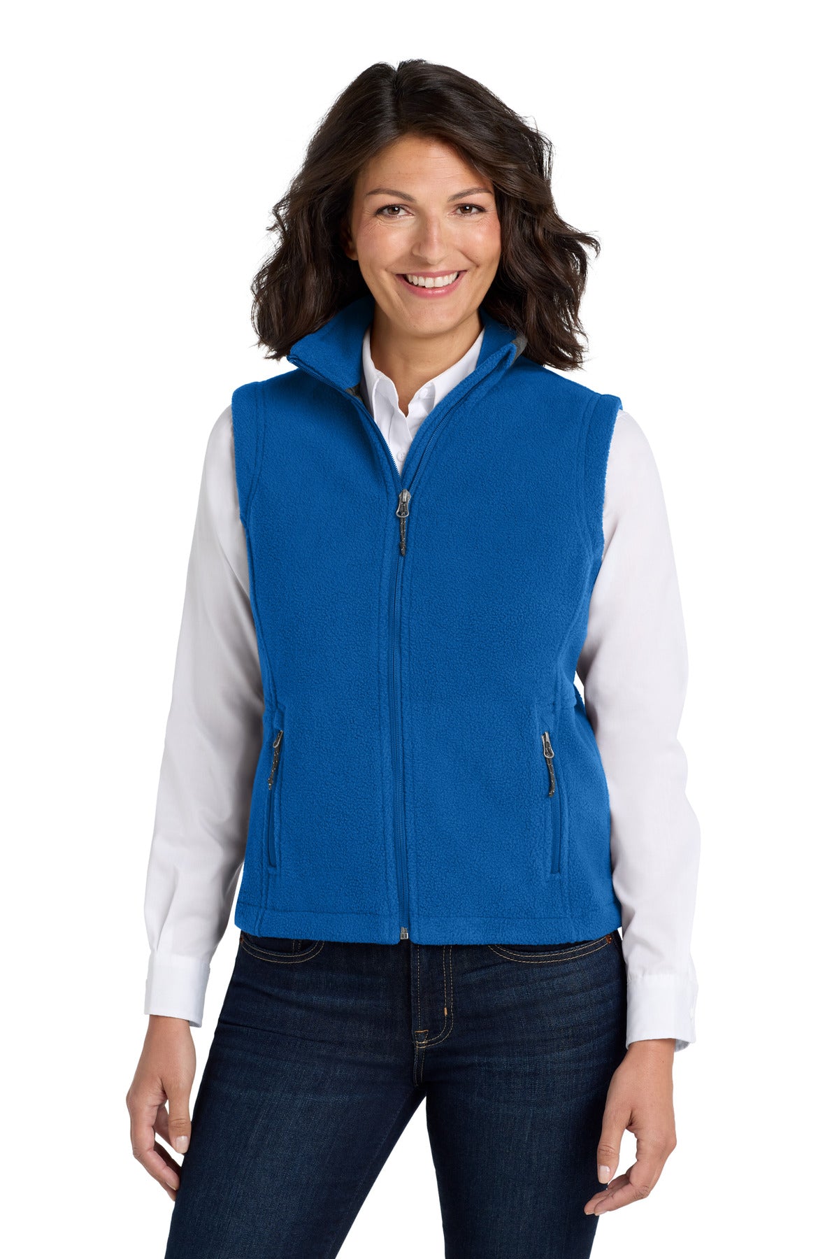 Custom Embroidery or DTF Print - Port Authority ®  Women's Value Fleece Vest. L219
