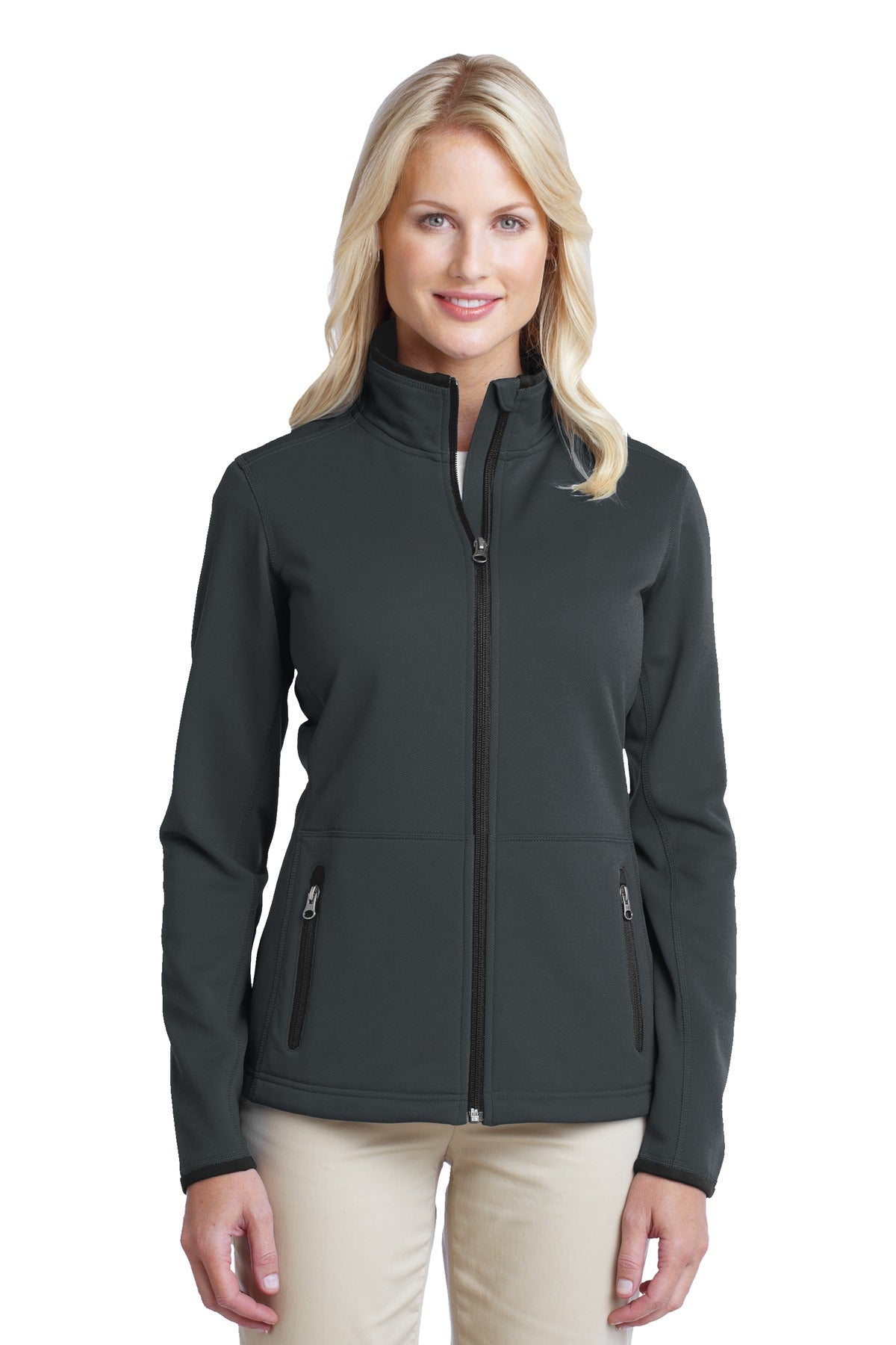 Custom Embroidered - Port Authority® Women's Pique Fleece Jacket. L222