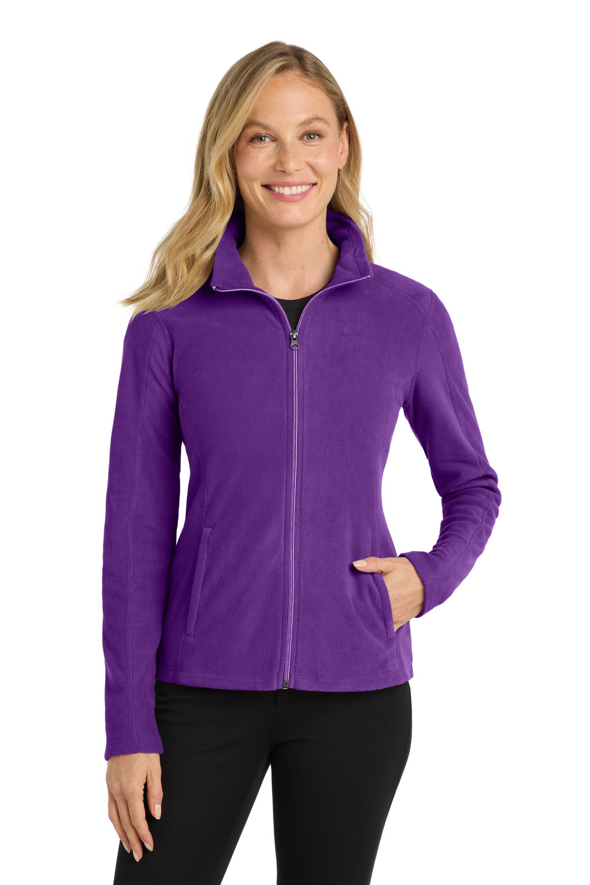 Custom Embroidery or DTF Print - Port Authority ®  Women's Microfleece Jacket. L223