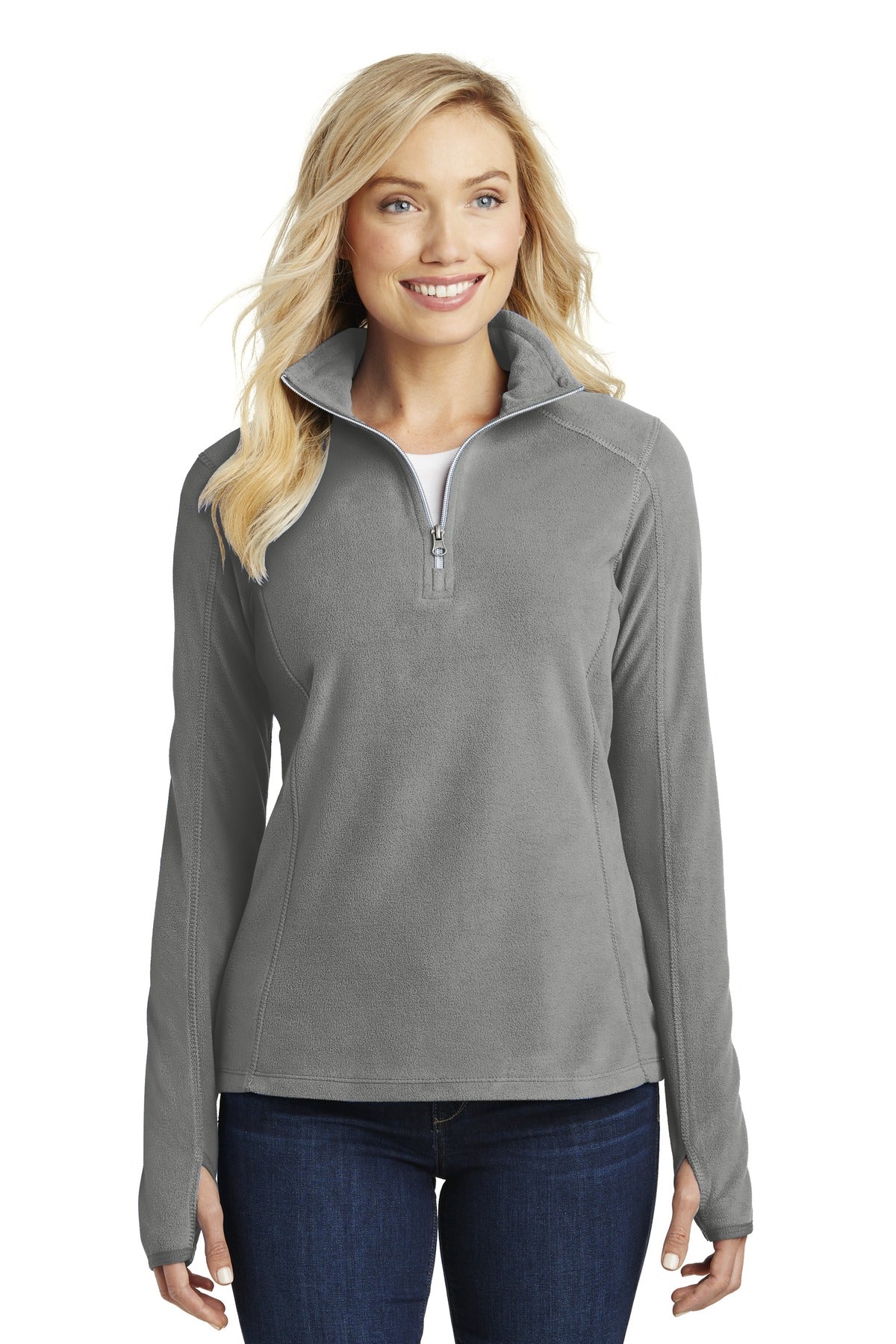 Custom Embroidery or DTF Print - Port Authority ®  Women's Microfleece 1/2-Zip Pullover. L224