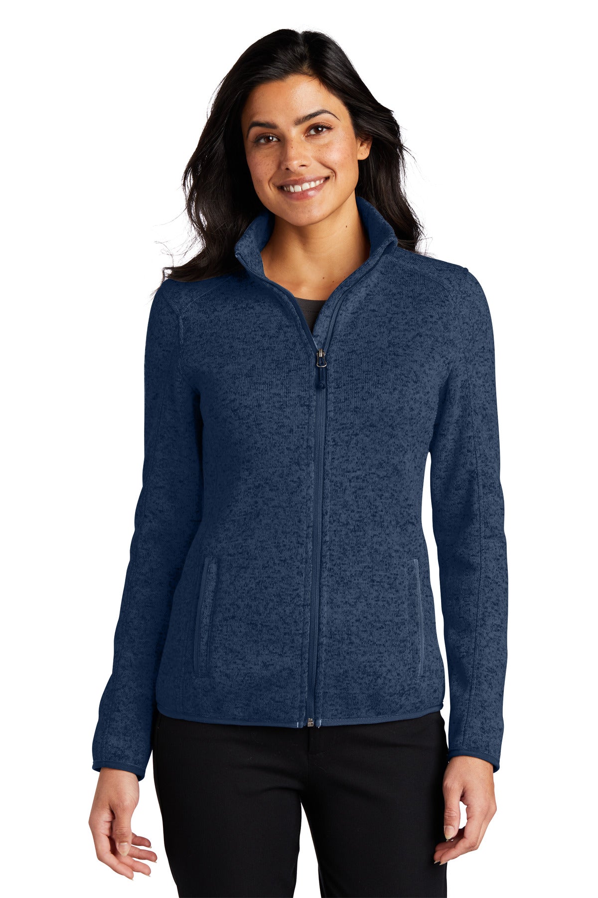 Custom Embroidered - Port Authority® Ladies Sweater Fleece Jacket. L232