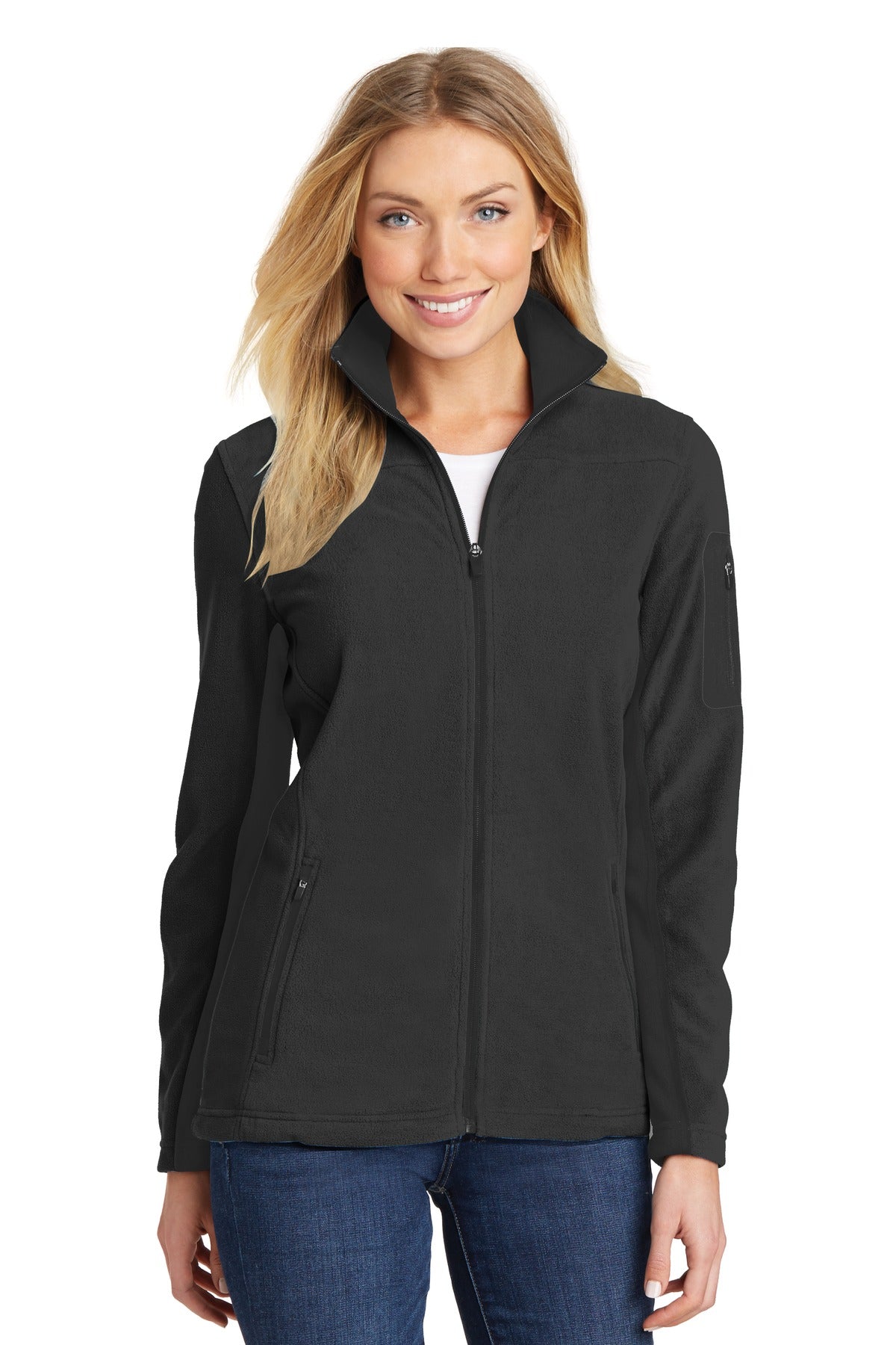 Custom Embroidery or DTF Print - Port Authority ®  Women's Summit Fleece Full-Zip Jacket. L233