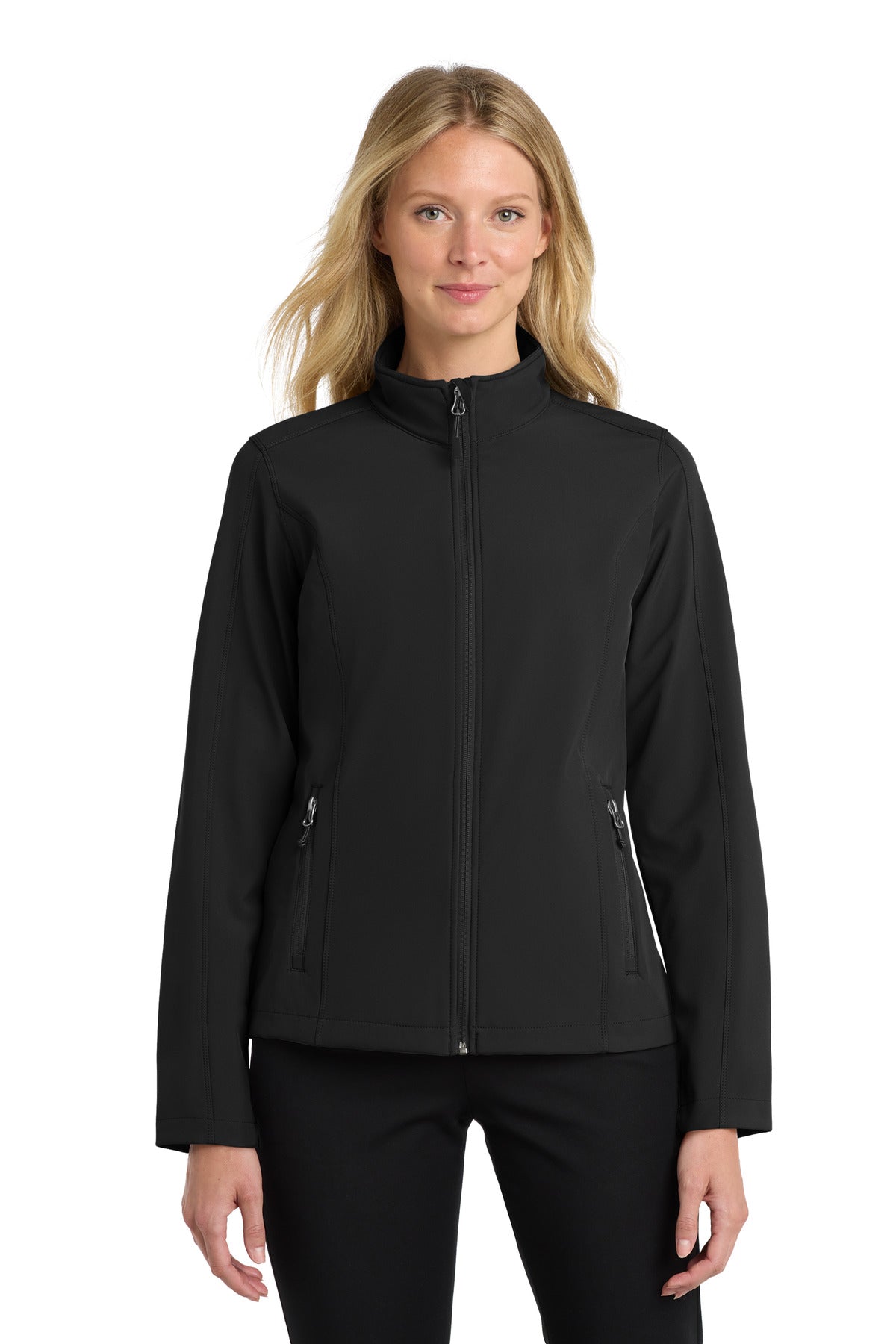 Custom Embroidery or DTF Print - Port Authority ®  Women's Core Soft Shell Jacket. L317