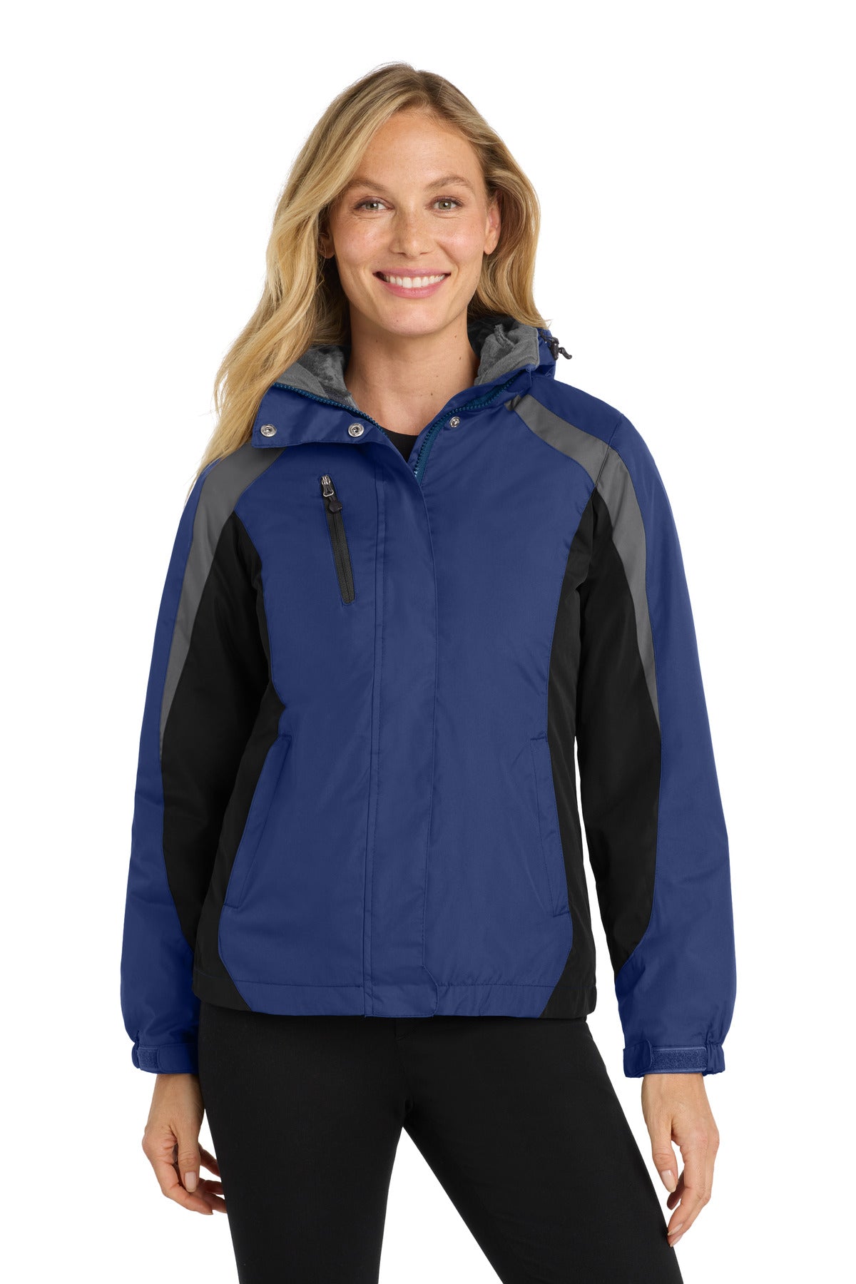 Custom Embroidery or DTF Print - Port Authority ®  Women's Colorblock 3-in-1 Jacket. L321
