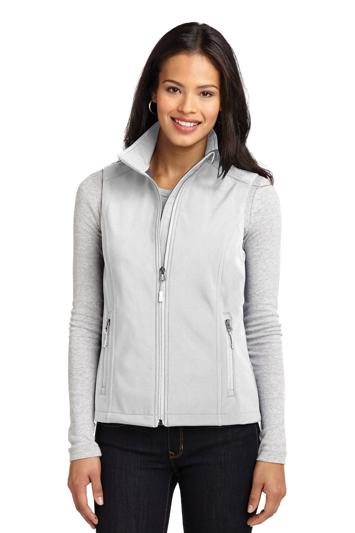 Custom Embroidery or DTF Print - Port Authority ®  Women's Core Soft Shell Vest. L325