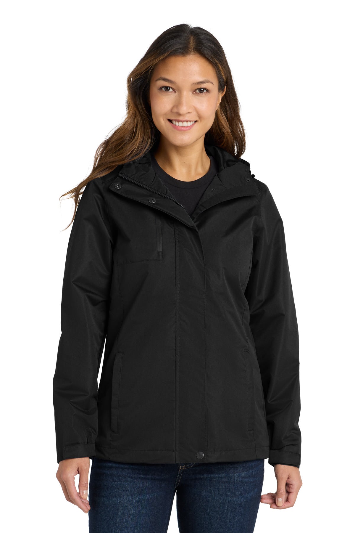 Custom Embroidery or DTF Print - Port Authority ®  Women's All-Conditions Jacket. L331