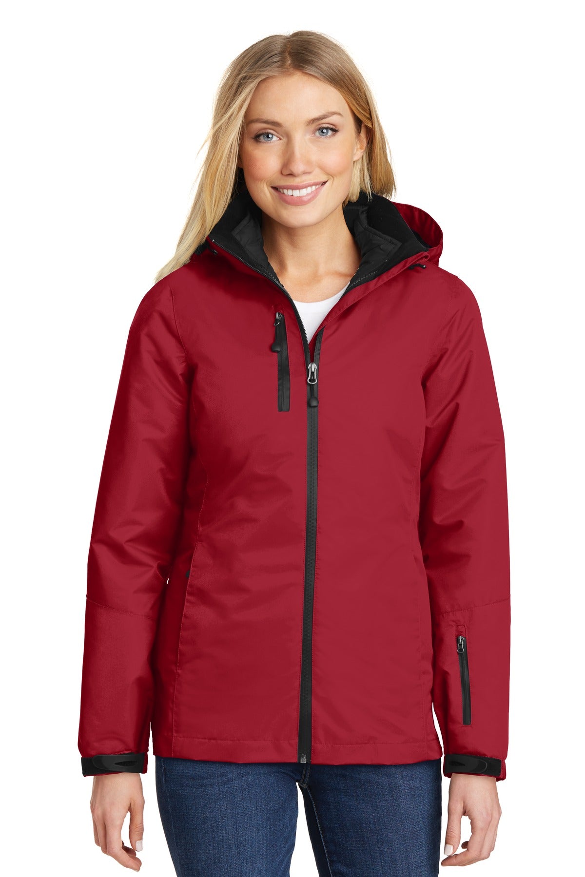 Custom Embroidery or DTF Print - Port Authority ®  Women's Vortex Waterproof 3-in-1 Jacket. L332