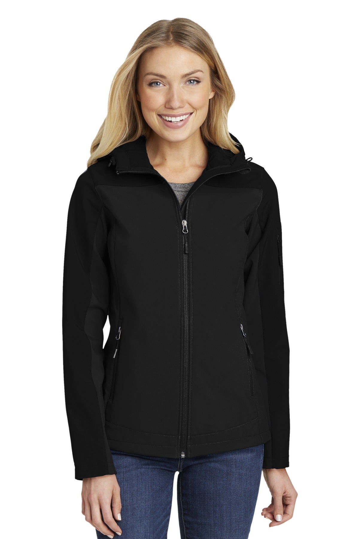 Custom Embroidered - Port Authority® Women's Hooded Core Soft Shell Jacket. L335