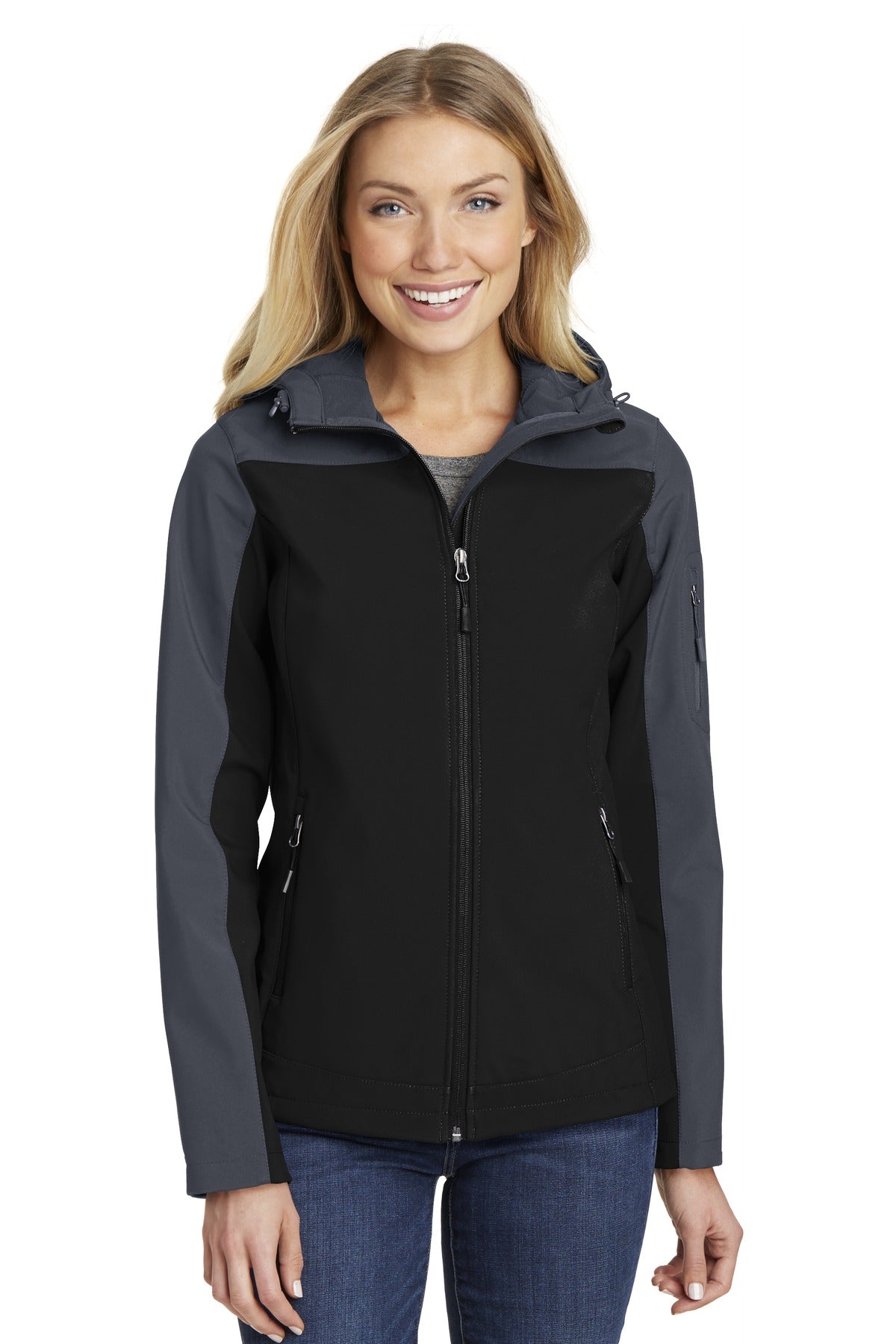 Custom Embroidered - Port Authority® Women's Hooded Core Soft Shell Jacket. L335