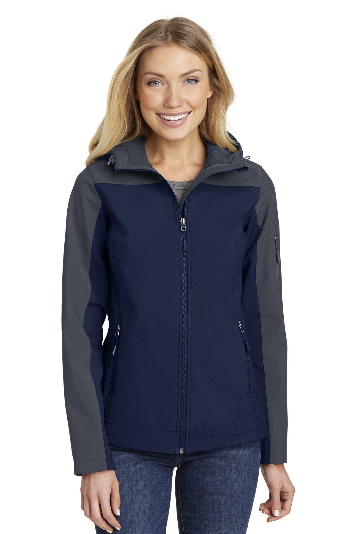 Custom Embroidered - Port Authority® Women's Hooded Core Soft Shell Jacket. L335