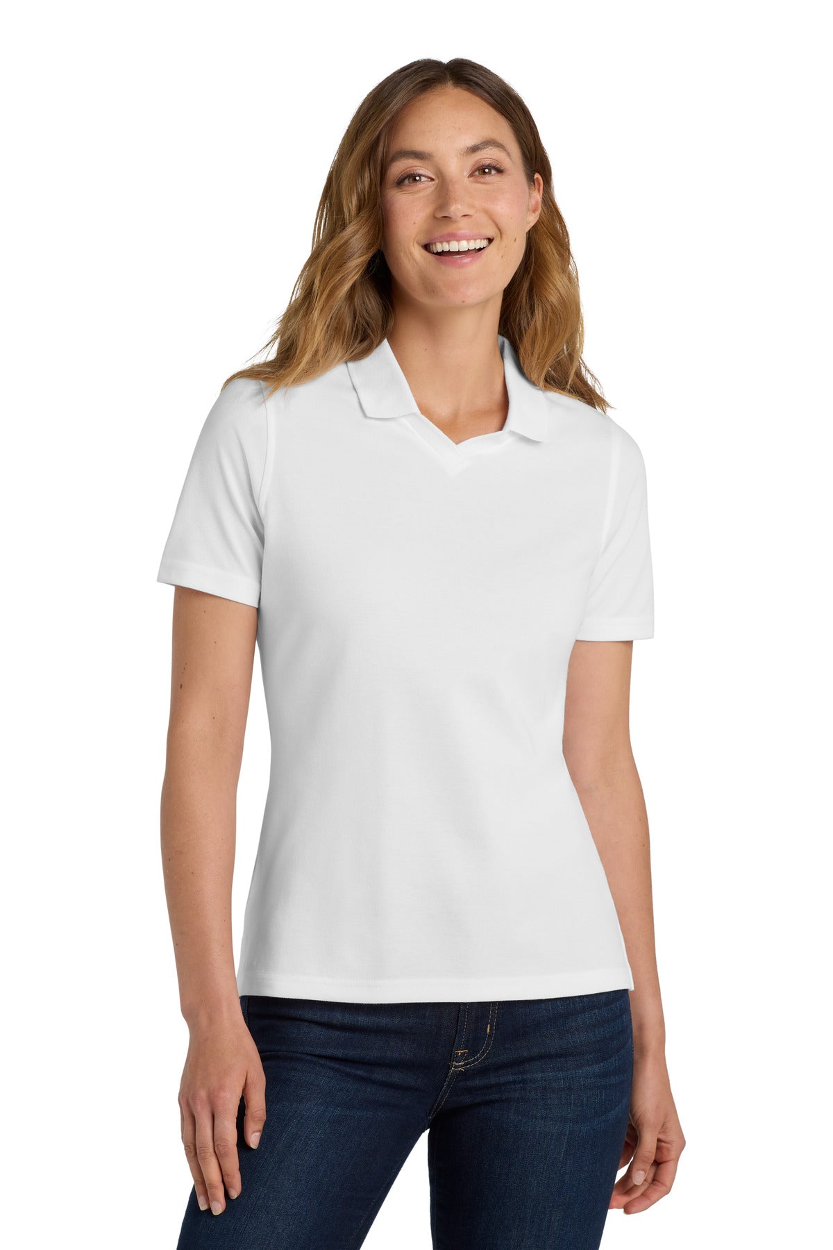 Custom Embroidery or DTF Print - Port Authority ®  Women's Rapid Dry™ Polo.  L455