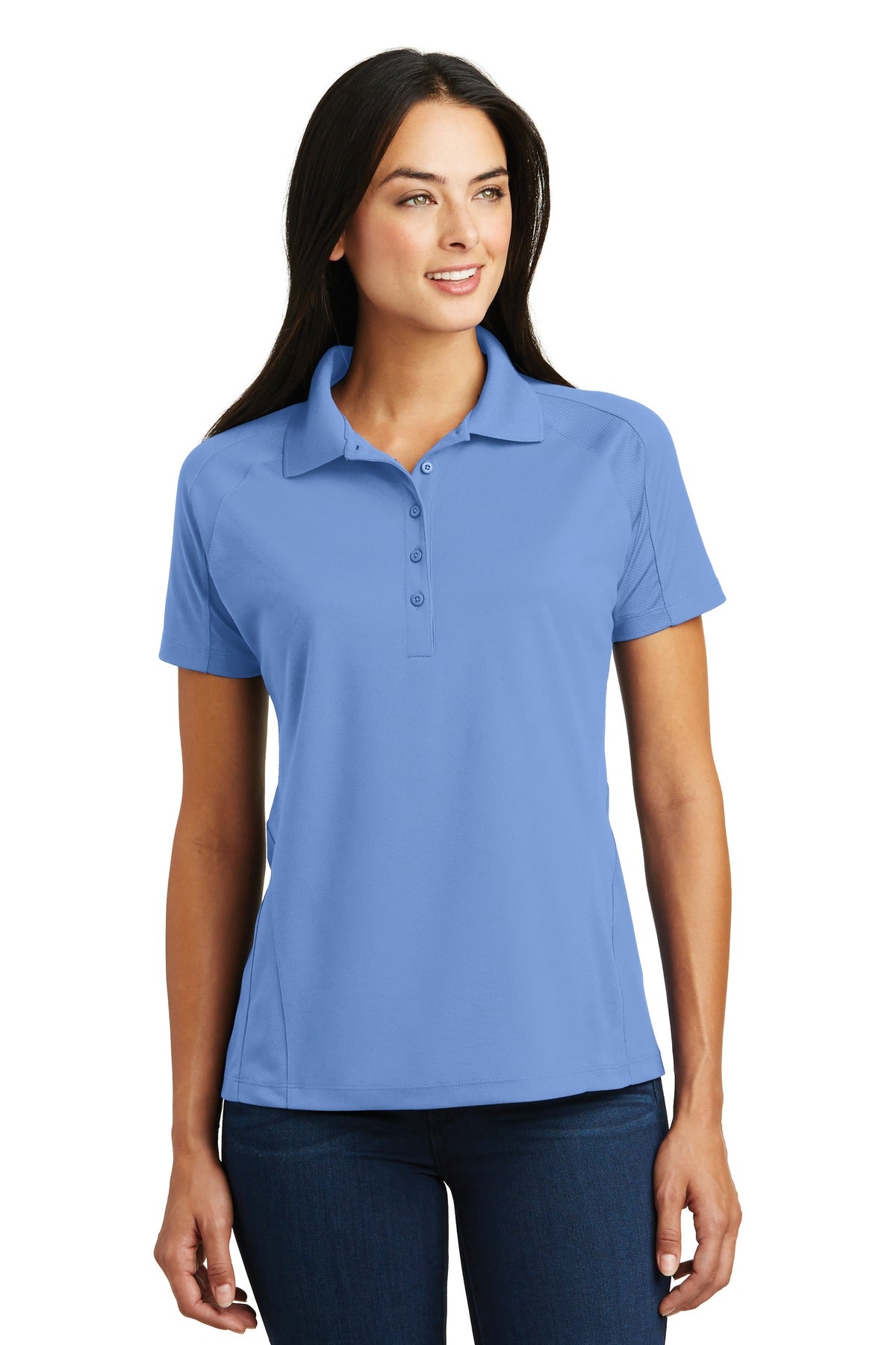 Custom Embroidered - Sport-Tek® Ladies Dri-Mesh® Pro Polo. L474