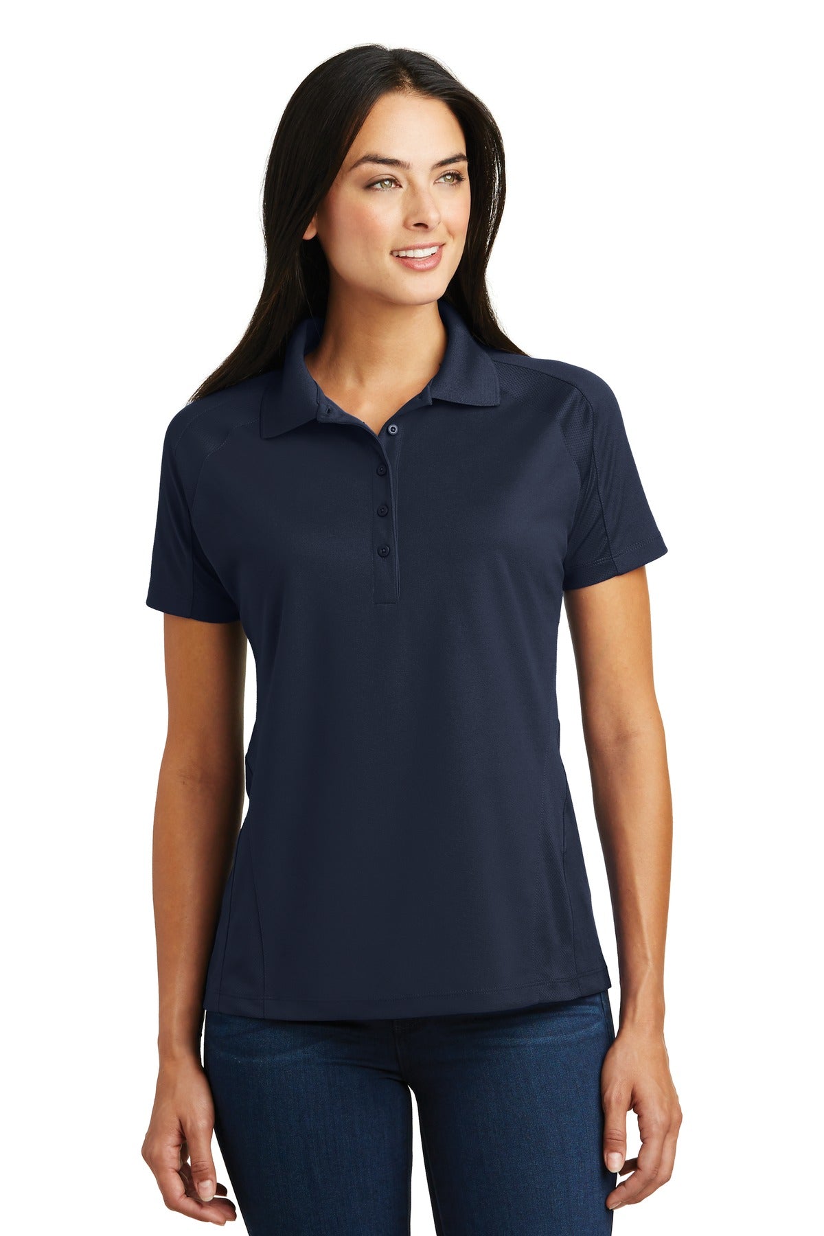 Custom Embroidered - Sport-Tek® Ladies Dri-Mesh® Pro Polo. L474