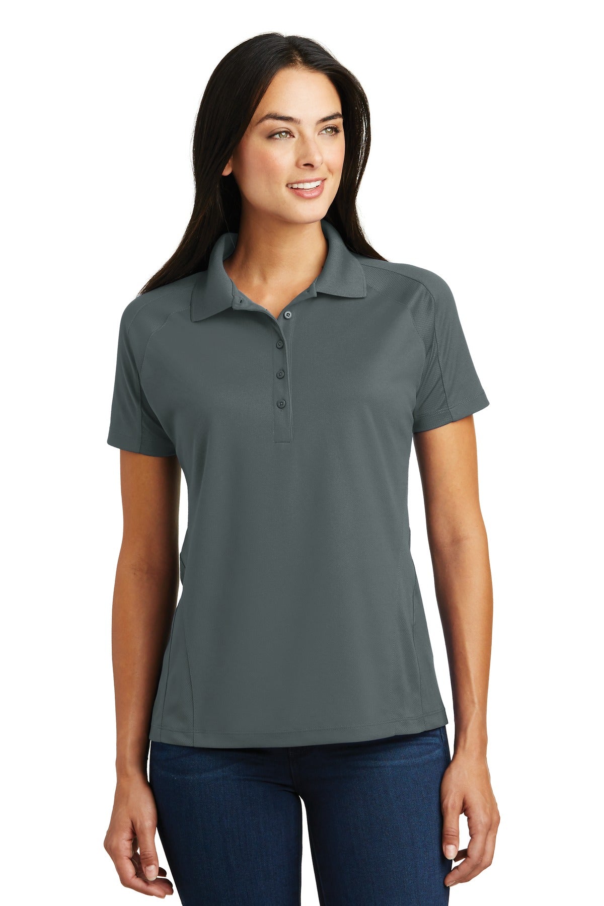 Custom Embroidered - Sport-Tek® Ladies Dri-Mesh® Pro Polo. L474