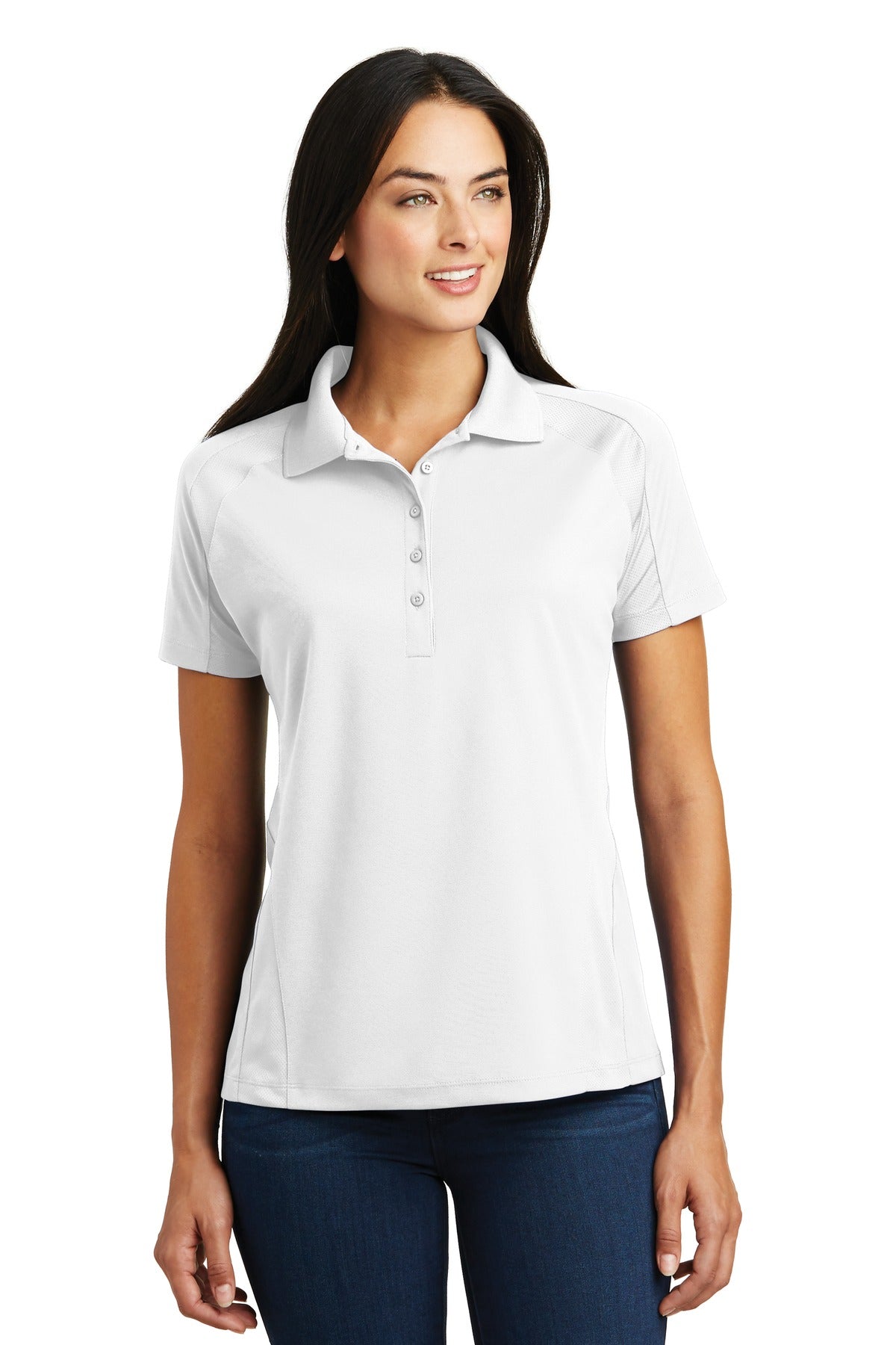 Custom Embroidered - Sport-Tek® Ladies Dri-Mesh® Pro Polo. L474