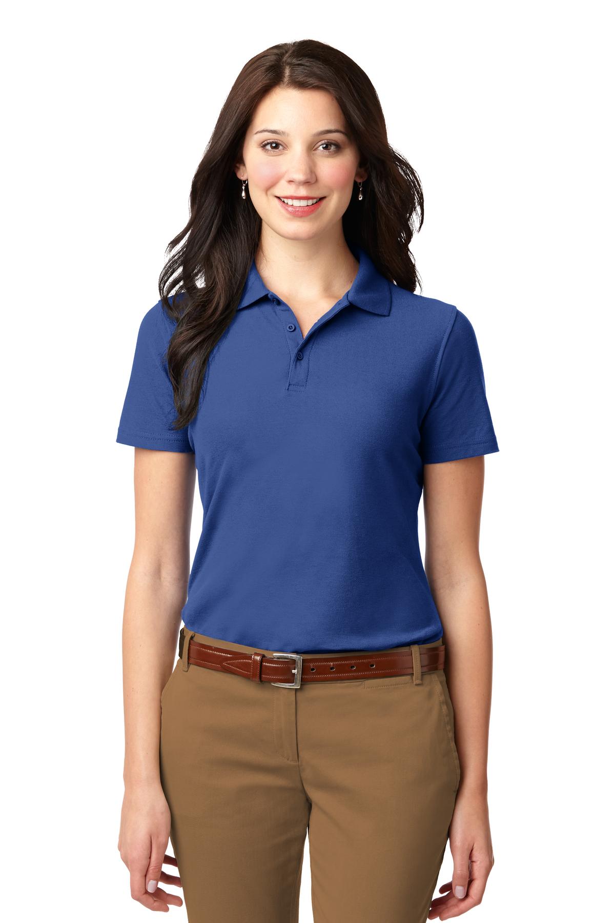 Custom Embroidery or DTF Print - Port Authority ®  Women's Stain-Resistant Polo. L510