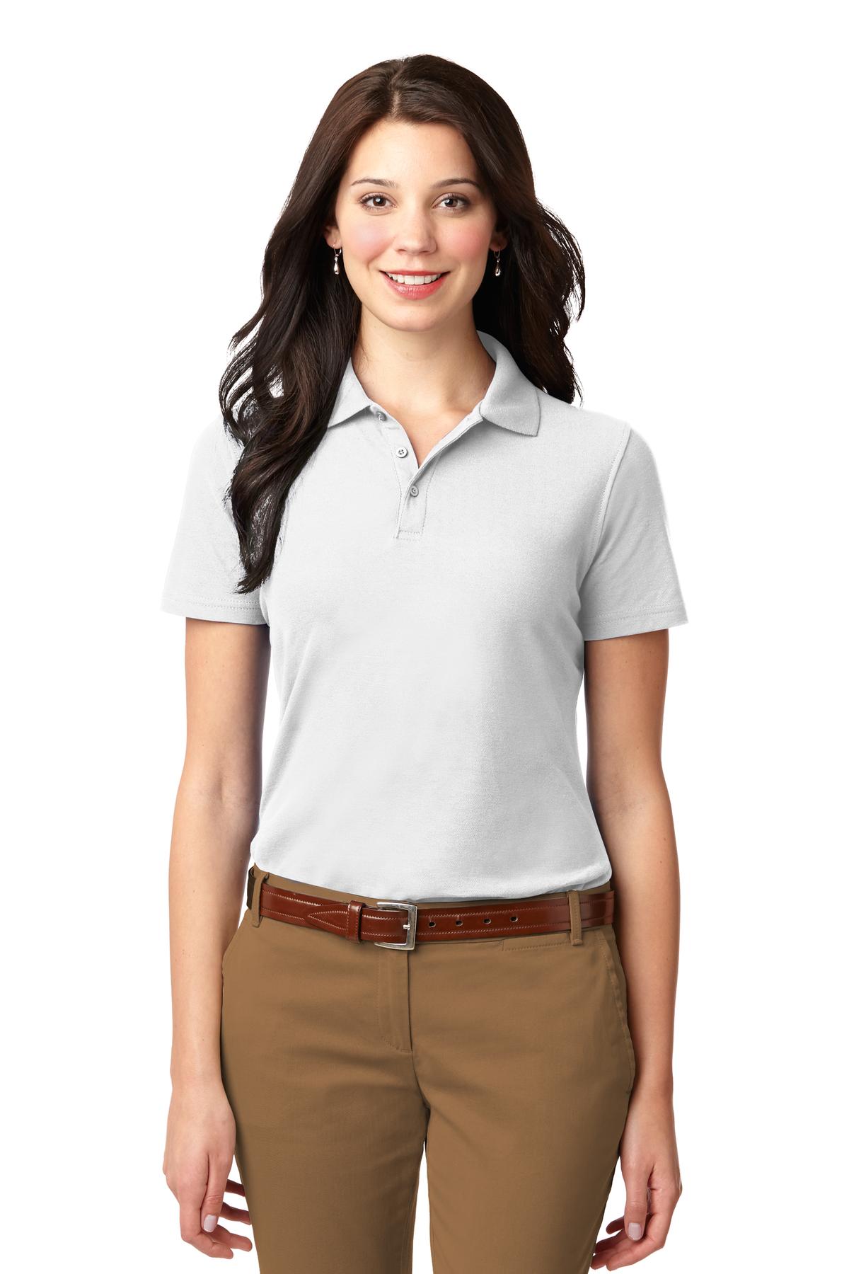 Custom Embroidery or DTF Print - Port Authority ®  Women's Stain-Resistant Polo. L510