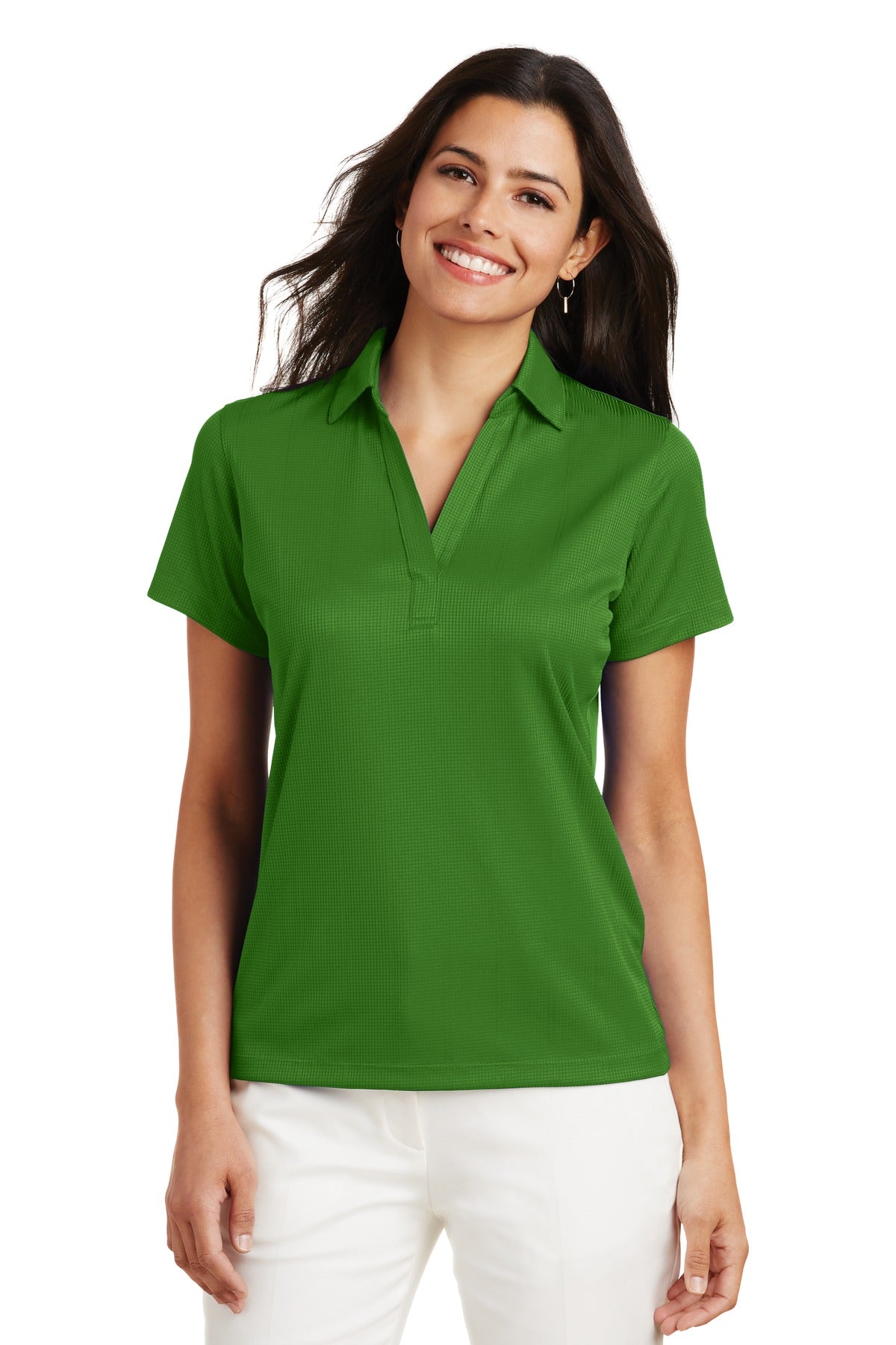 Custom Embroidery or DTF Print - Port Authority ®  Women's Performance Fine Jacquard Polo. L528