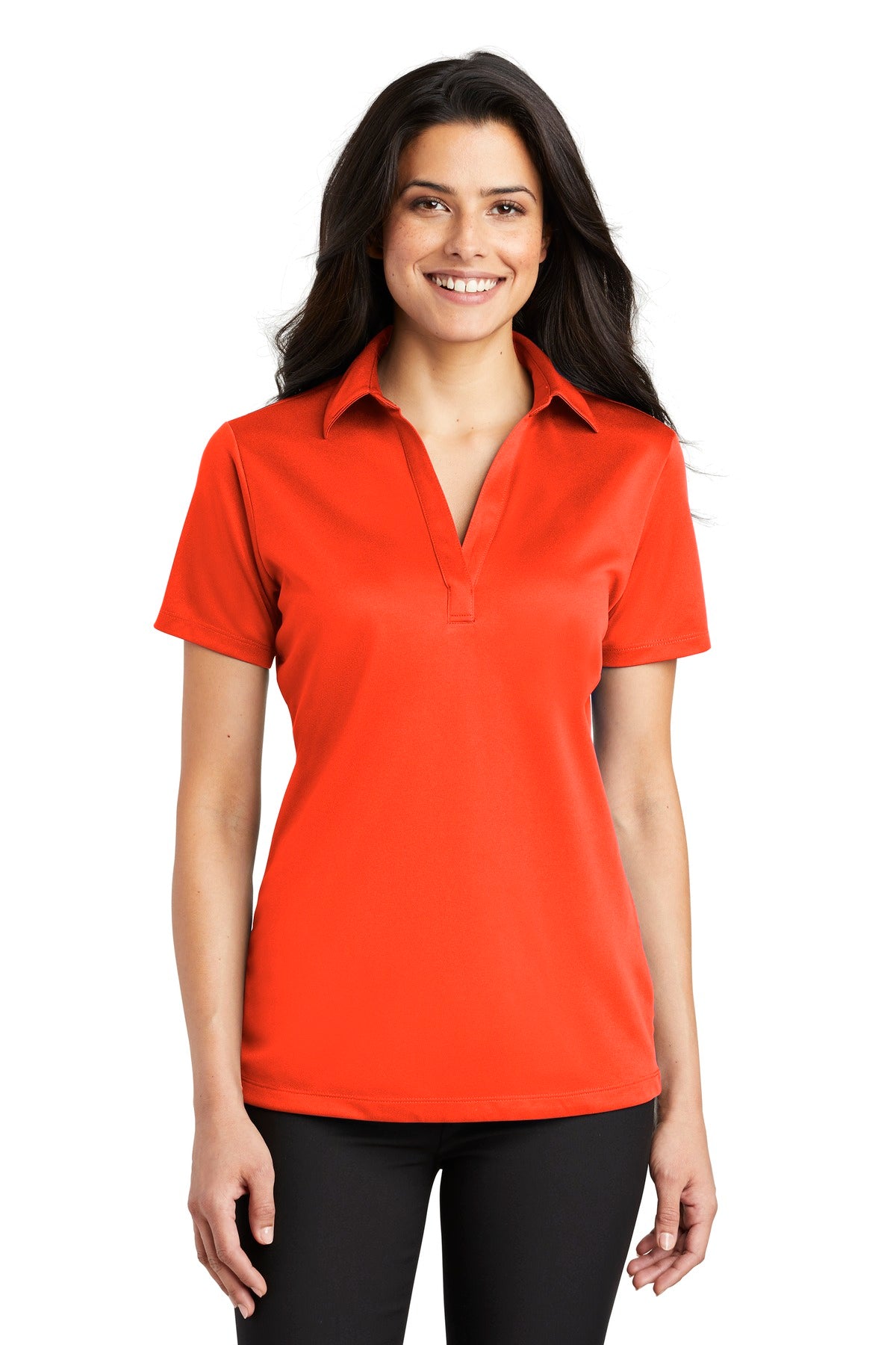Custom Embroidery or DTF Print - Port Authority ®  Women's Silk Touch™ Performance Polo. L540