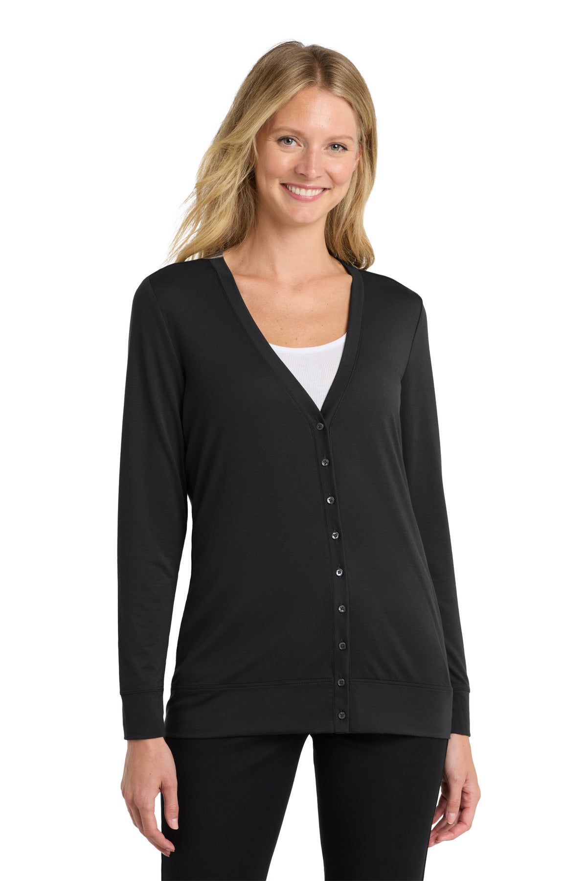 Custom Embroidery or DTF Print - Port Authority ®  Women's Concept Cardigan. L545