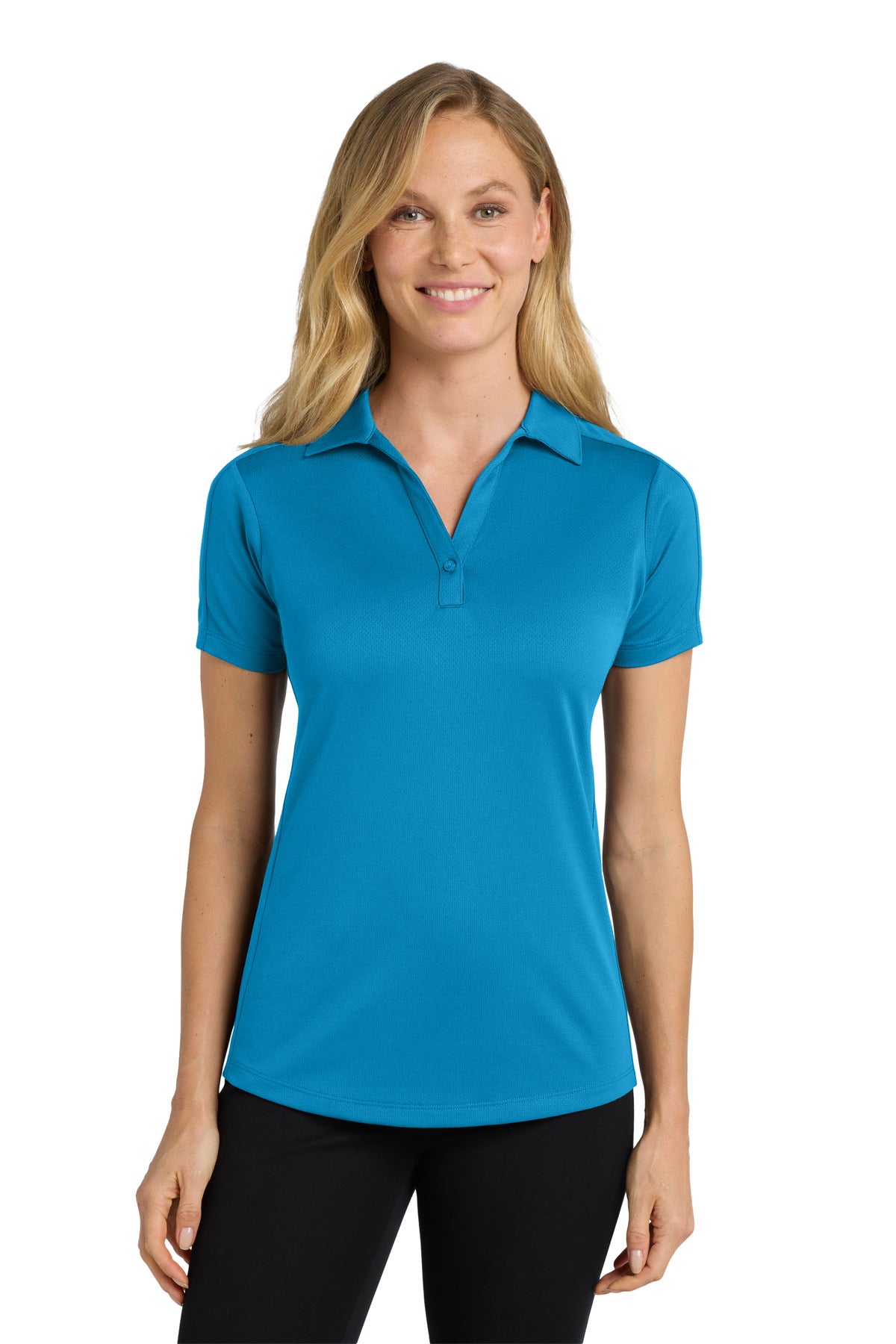 Custom Embroidery or DTF Print - Port Authority ®  Women's Diamond Jacquard Polo. L569