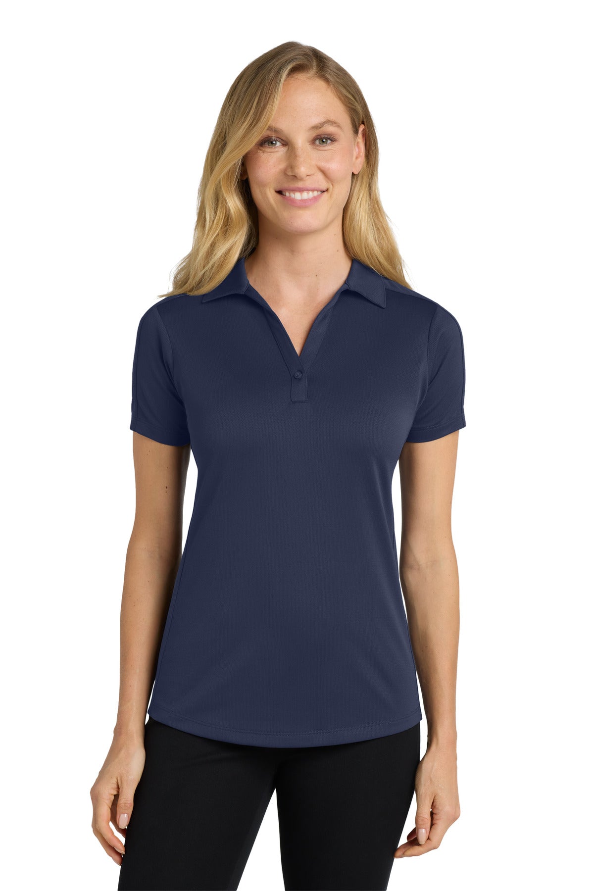 Custom Embroidery or DTF Print - Port Authority ®  Women's Diamond Jacquard Polo. L569