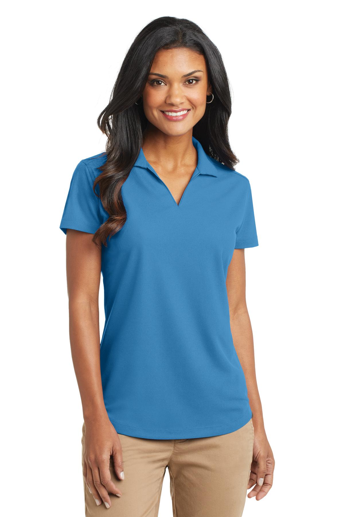 Custom Embroidery or DTF Print - Port Authority ®  Women's Dry Zone ®  Grid Polo. L572