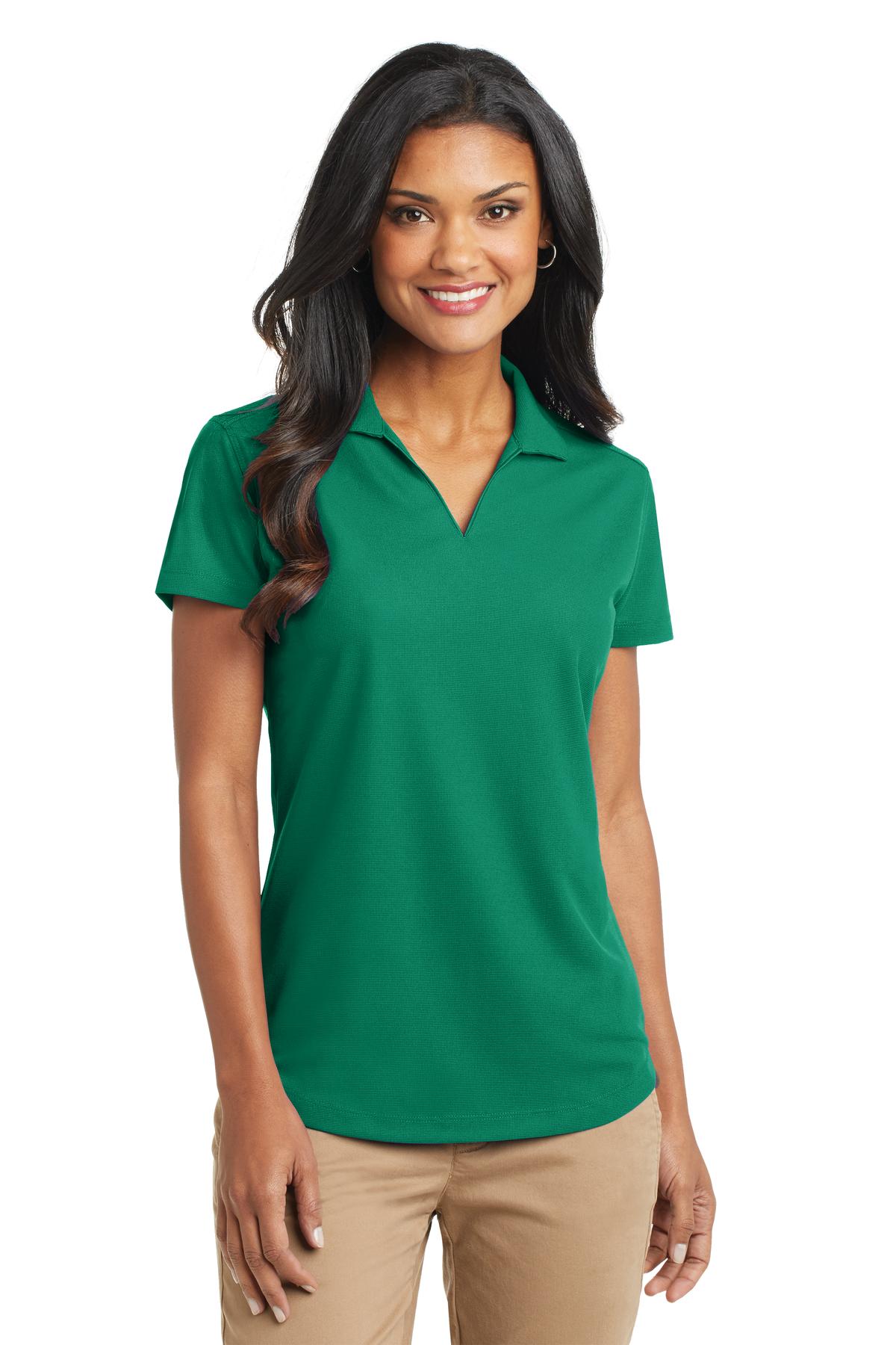 Custom Embroidery or DTF Print - Port Authority ®  Women's Dry Zone ®  Grid Polo. L572