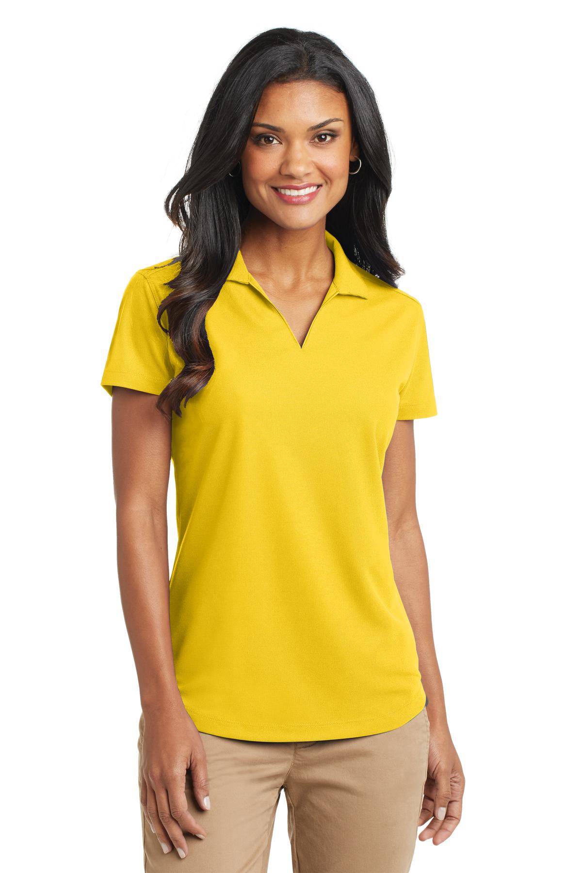 Custom Embroidery or DTF Print - Port Authority ®  Women's Dry Zone ®  Grid Polo. L572