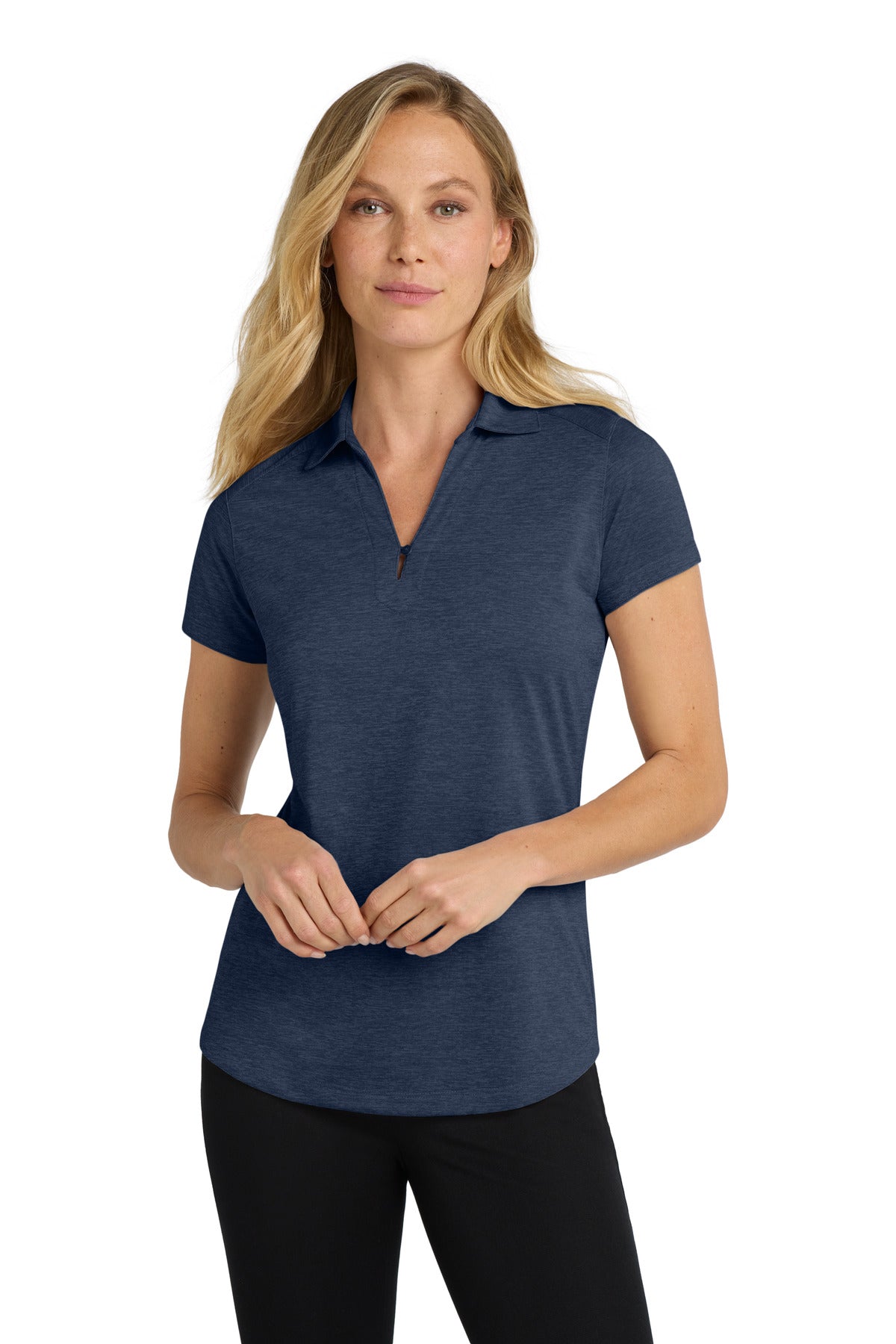 Custom Embroidery or DTF Print - Port Authority ®  Women's Digi Heather Performance Polo. L574