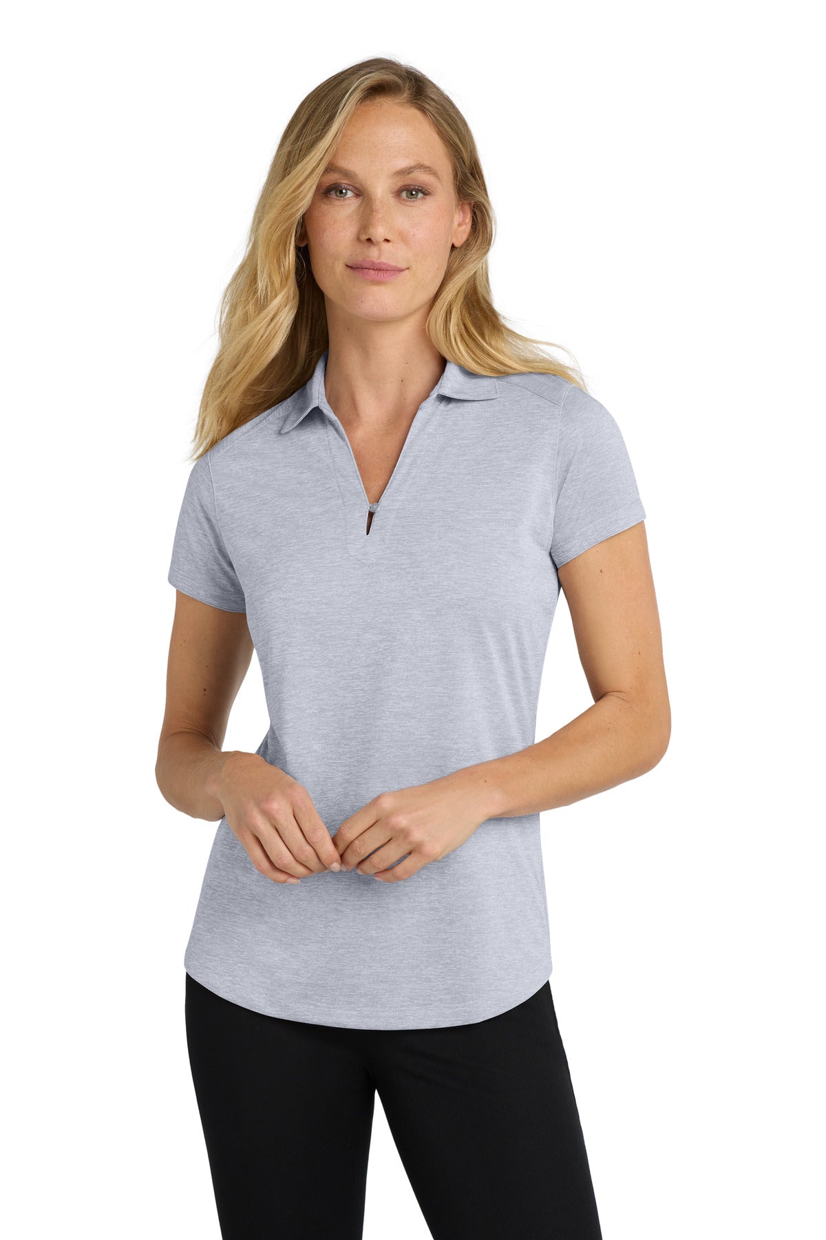 Custom Embroidery or DTF Print - Port Authority ®  Women's Digi Heather Performance Polo. L574