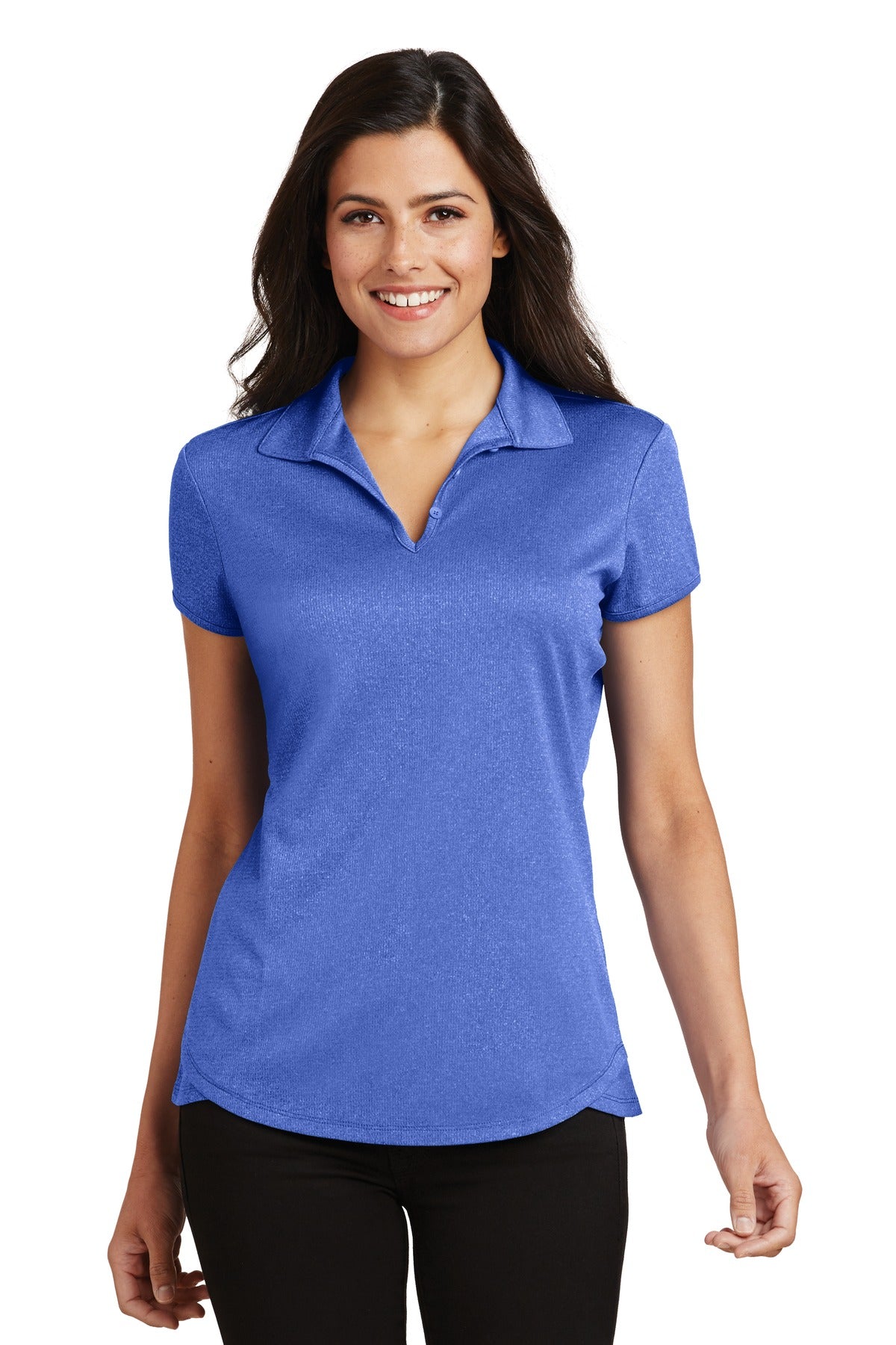 Custom Embroidery or DTF Print - Port Authority ®  Women's Trace Heather Polo. L576
