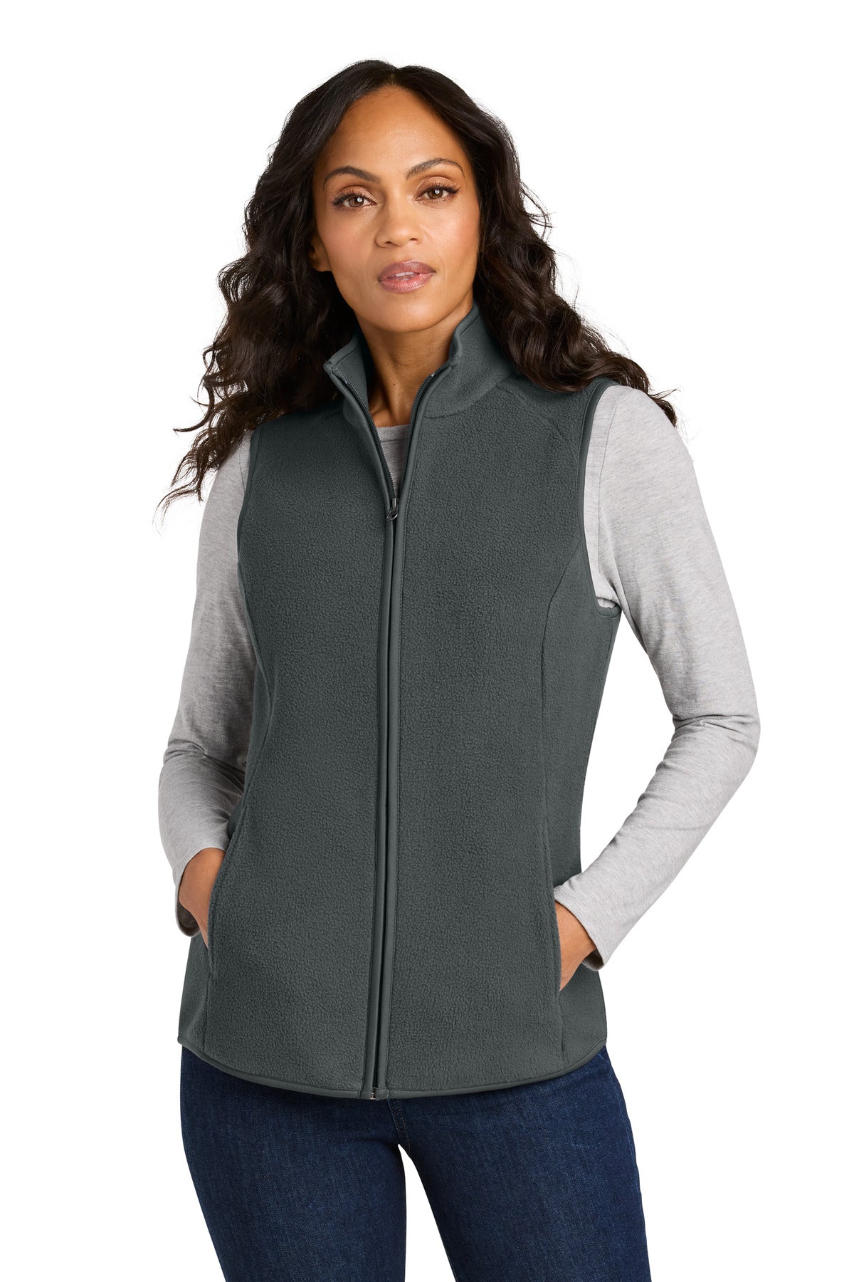 Custom Embroidery or DTF Print - Port Authority ®  Women's C-FREE ®  Fleece Vest L702