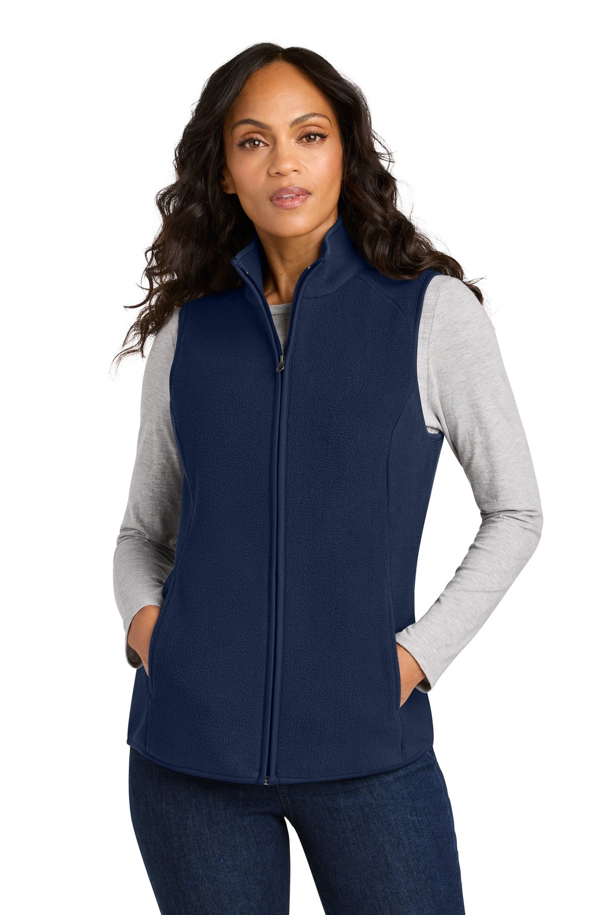 Custom Embroidery or DTF Print - Port Authority ®  Women's C-FREE ®  Fleece Vest L702