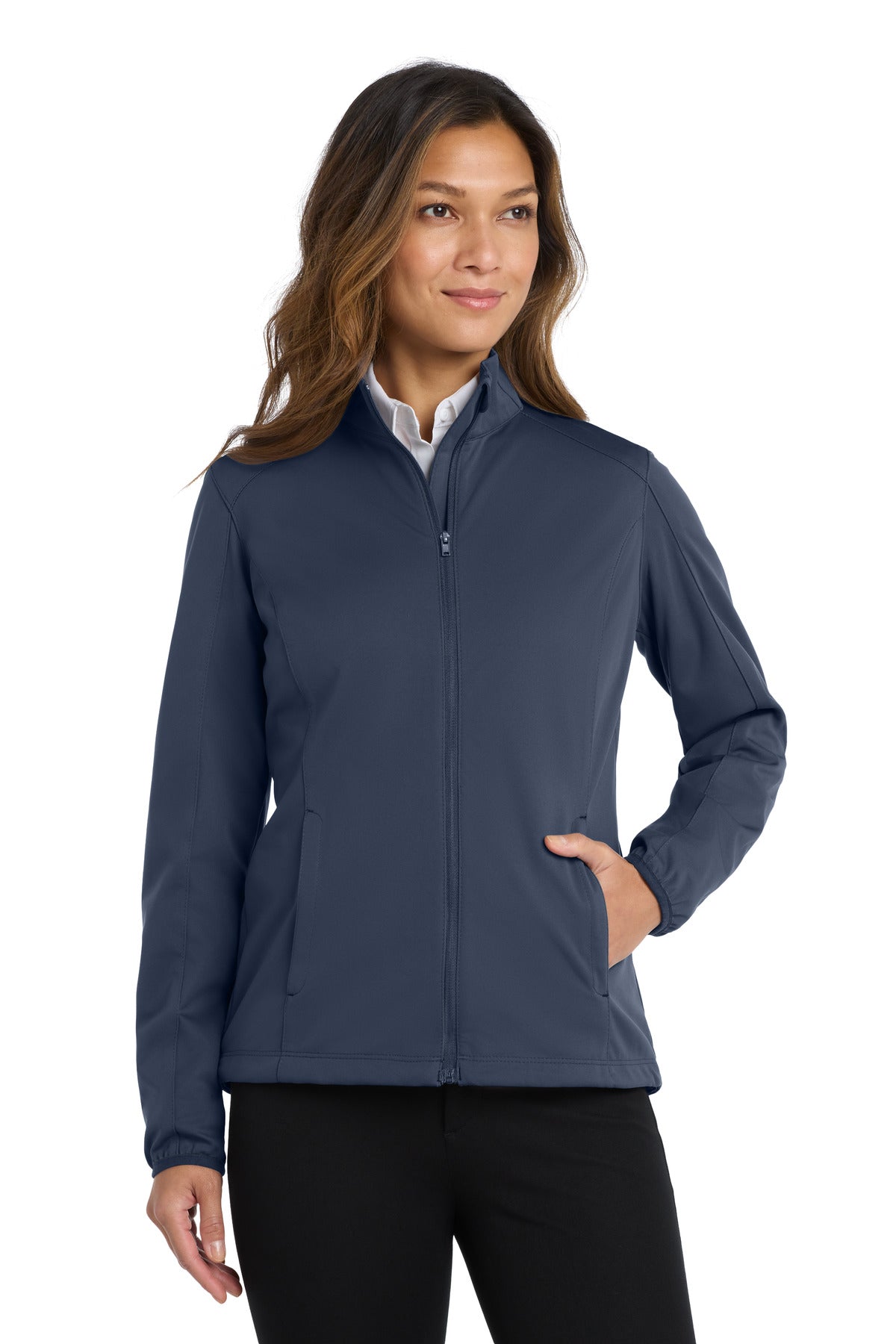 Custom Embroidery or DTF Print - Port Authority ®  Women's Active Soft Shell Jacket. L717