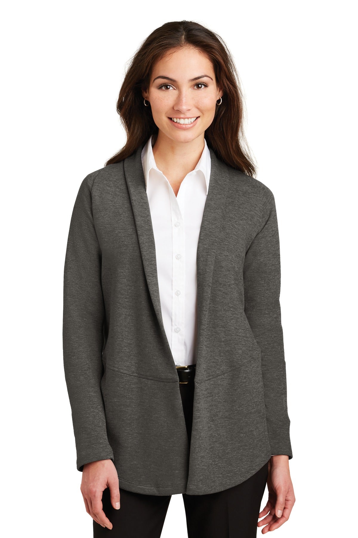 Custom Embroidery or DTF Print - Port Authority ®  Women's Interlock Cardigan. L807