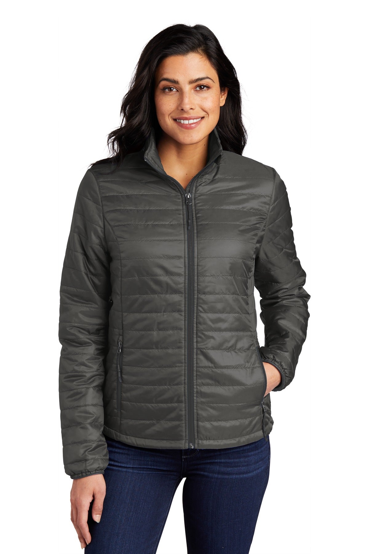 Custom Embroidery or DTF Print - Port Authority ®  Women's Packable Puffy Jacket L850