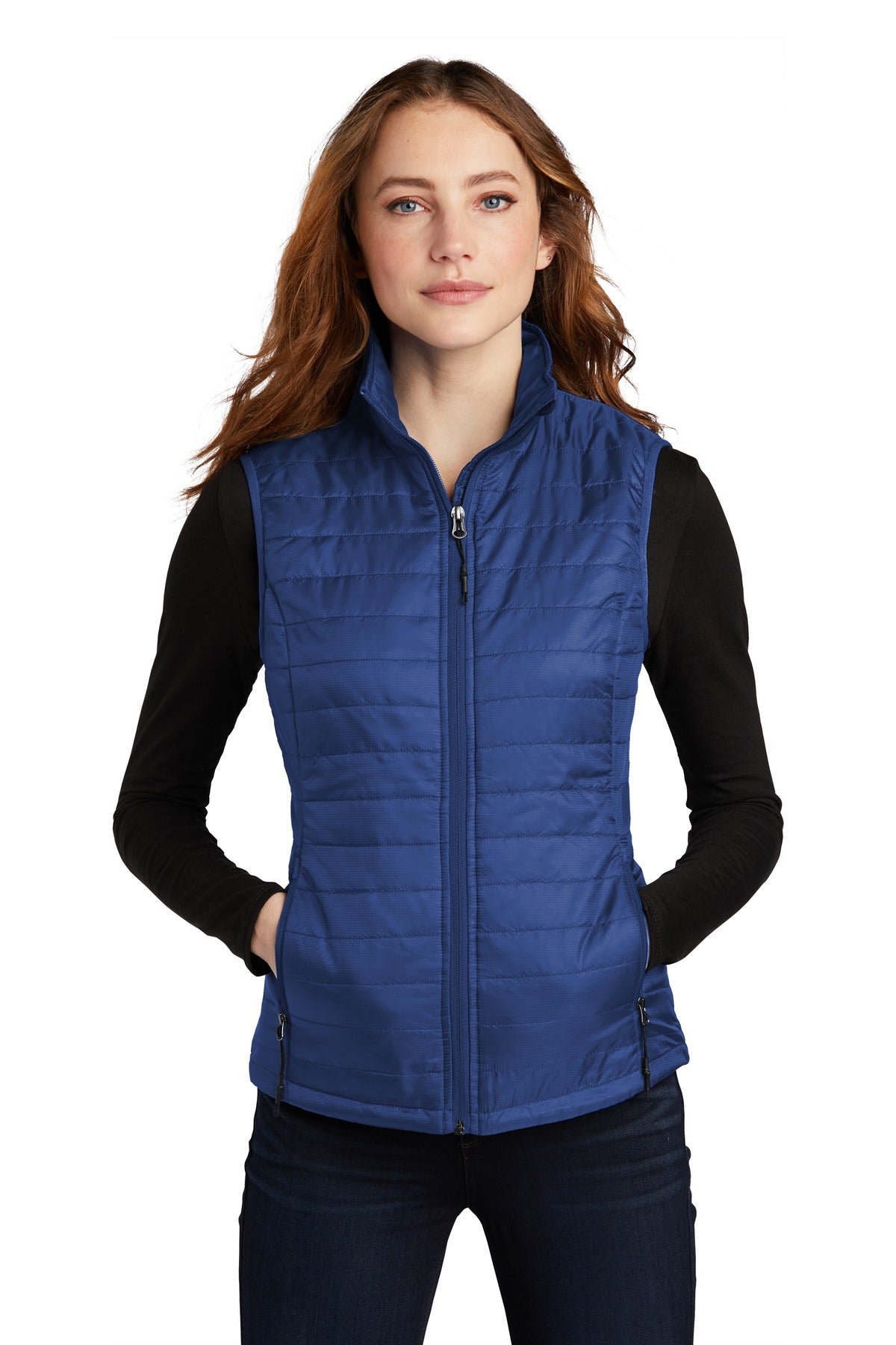 Custom Embroidery or DTF Print - Port Authority  ®  Women's Packable Puffy Vest L851