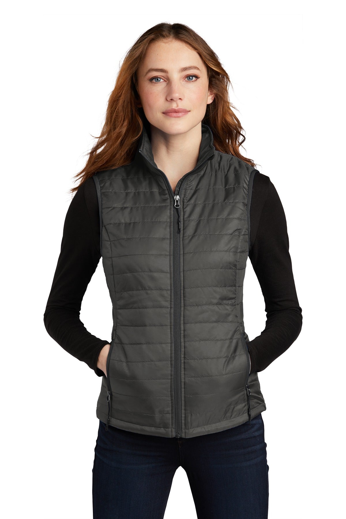 Custom Embroidery or DTF Print - Port Authority  ®  Women's Packable Puffy Vest L851