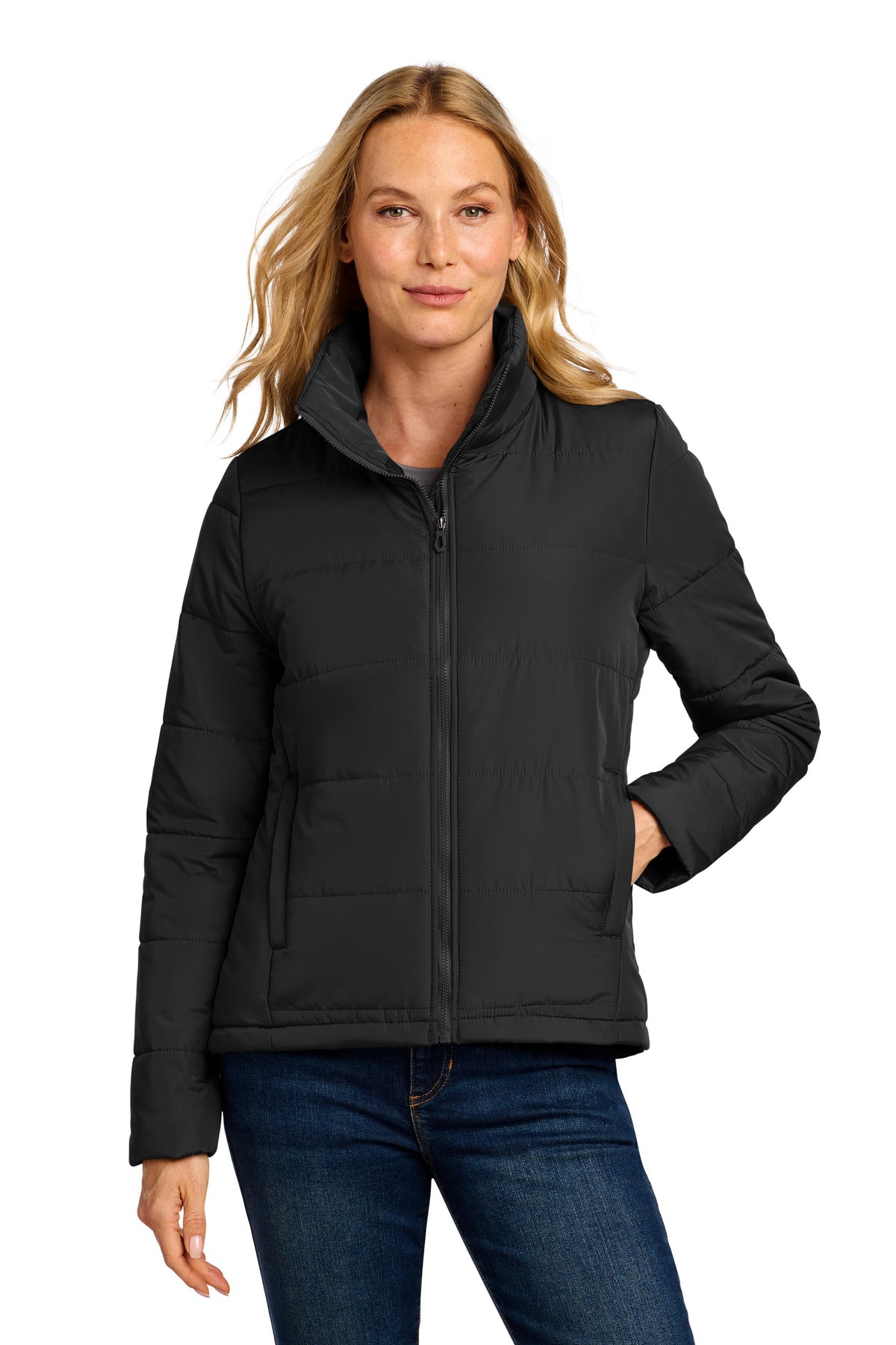 Custom Embroidery or DTF Print - Port Authority ®  Women's Puffer Jacket L852