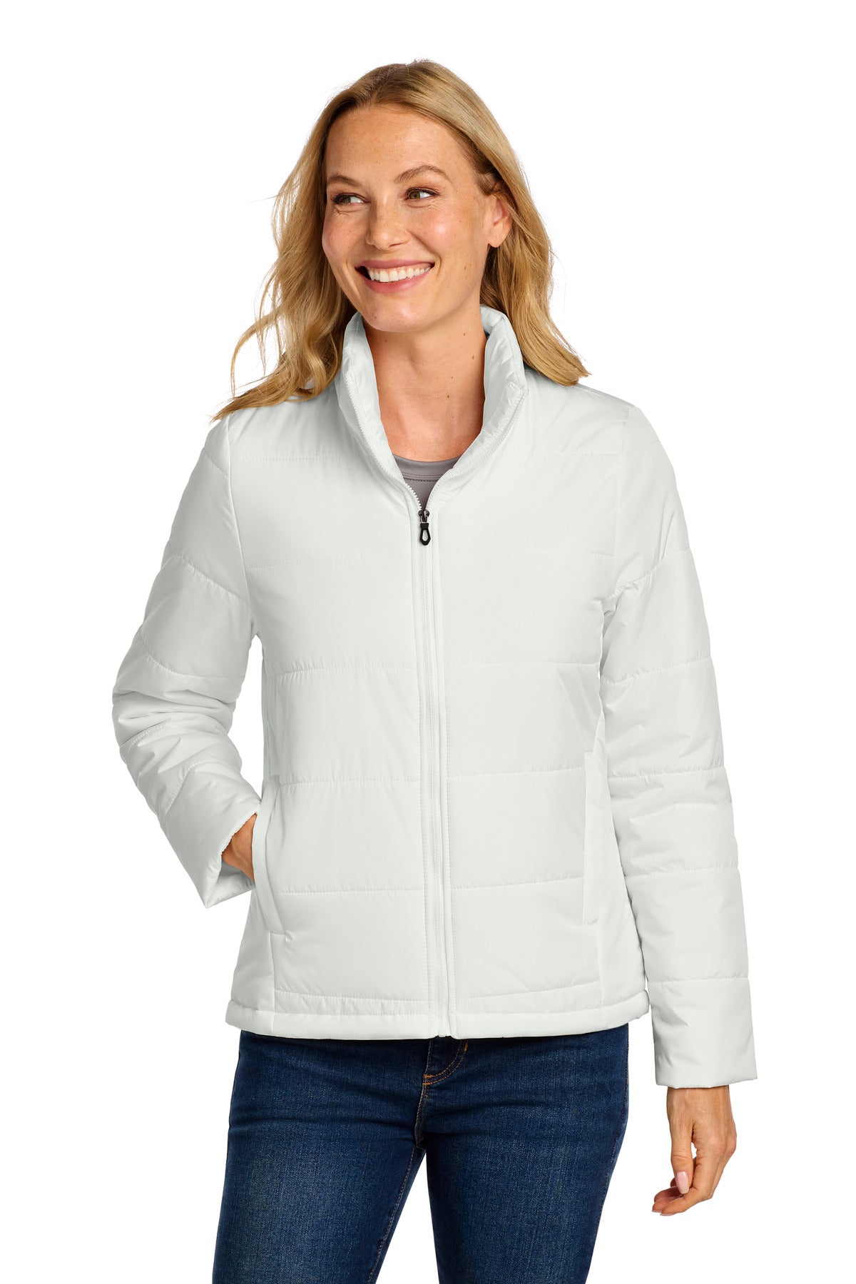 Custom Embroidery or DTF Print - Port Authority ®  Women's Puffer Jacket L852