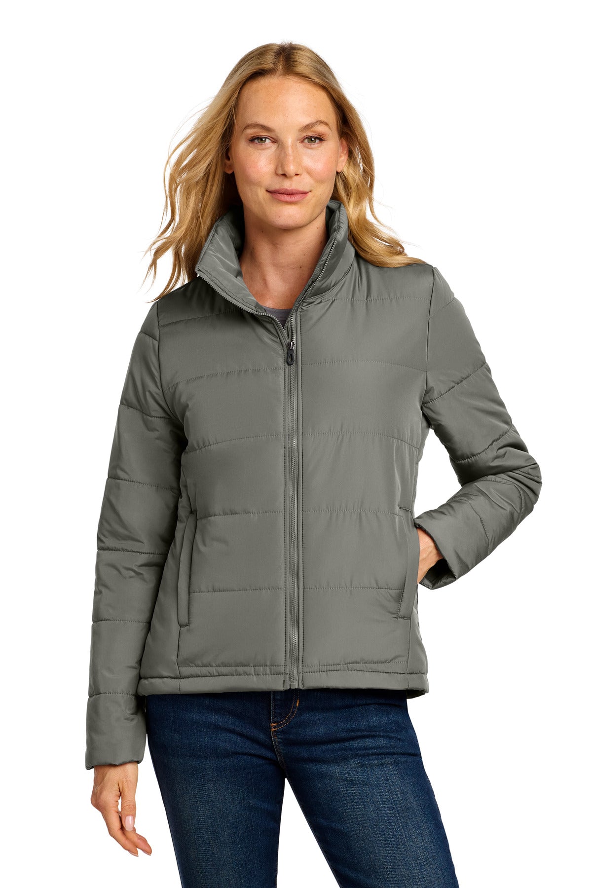 Custom Embroidery or DTF Print - Port Authority ®  Women's Puffer Jacket L852