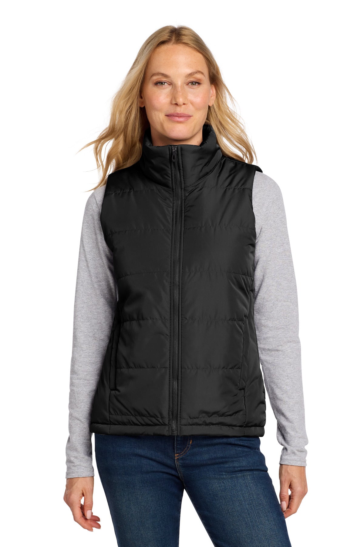 Custom Embroidery or DTF Print - Port Authority ®  Women's Puffer Vest L853