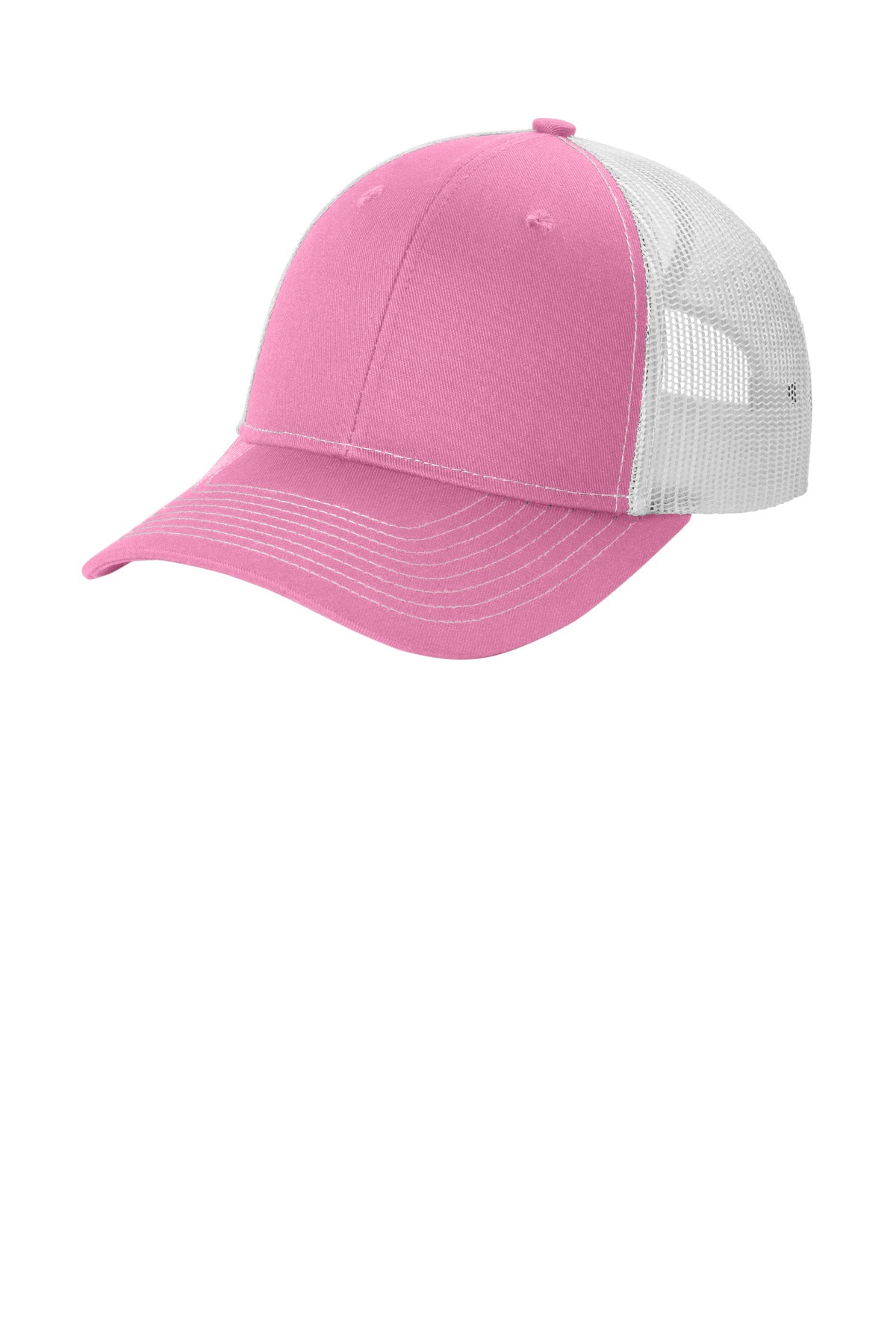 Custom Embroidery or DTF Print - Port Authority ®  Snapback Ponytail Trucker Cap LC401