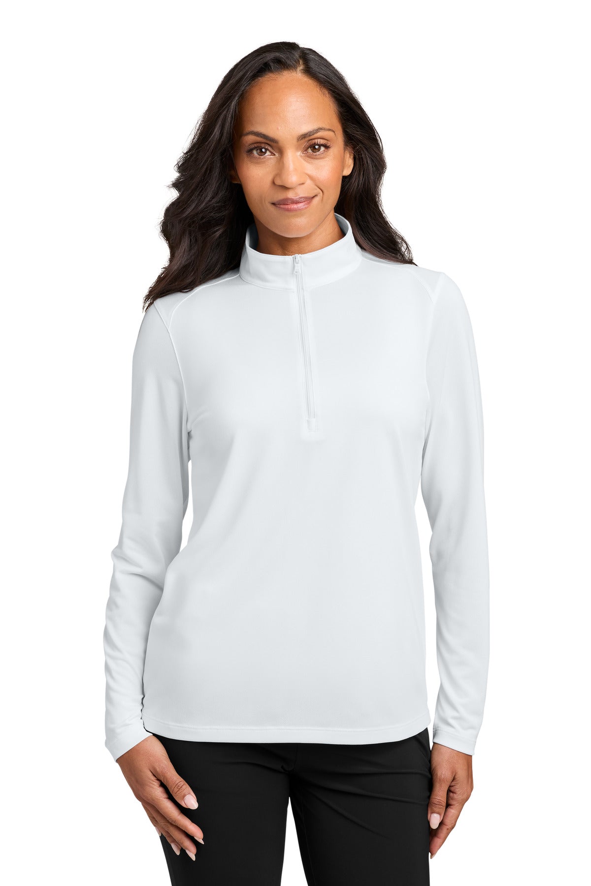 Custom Embroidery or DTF Print - Port Authority ®  Women's Wearever Performance Pique 1/4-Zip LK241