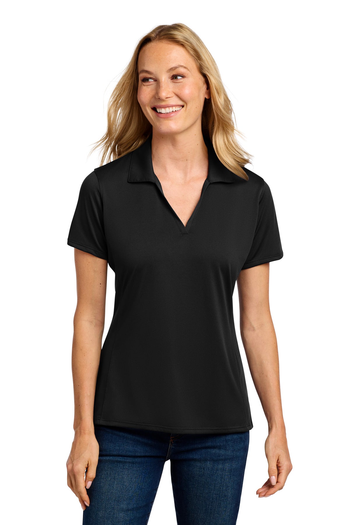 Custom Embroidery or DTF Print - Port Authority ®  Women's Performance Staff Polo LK398