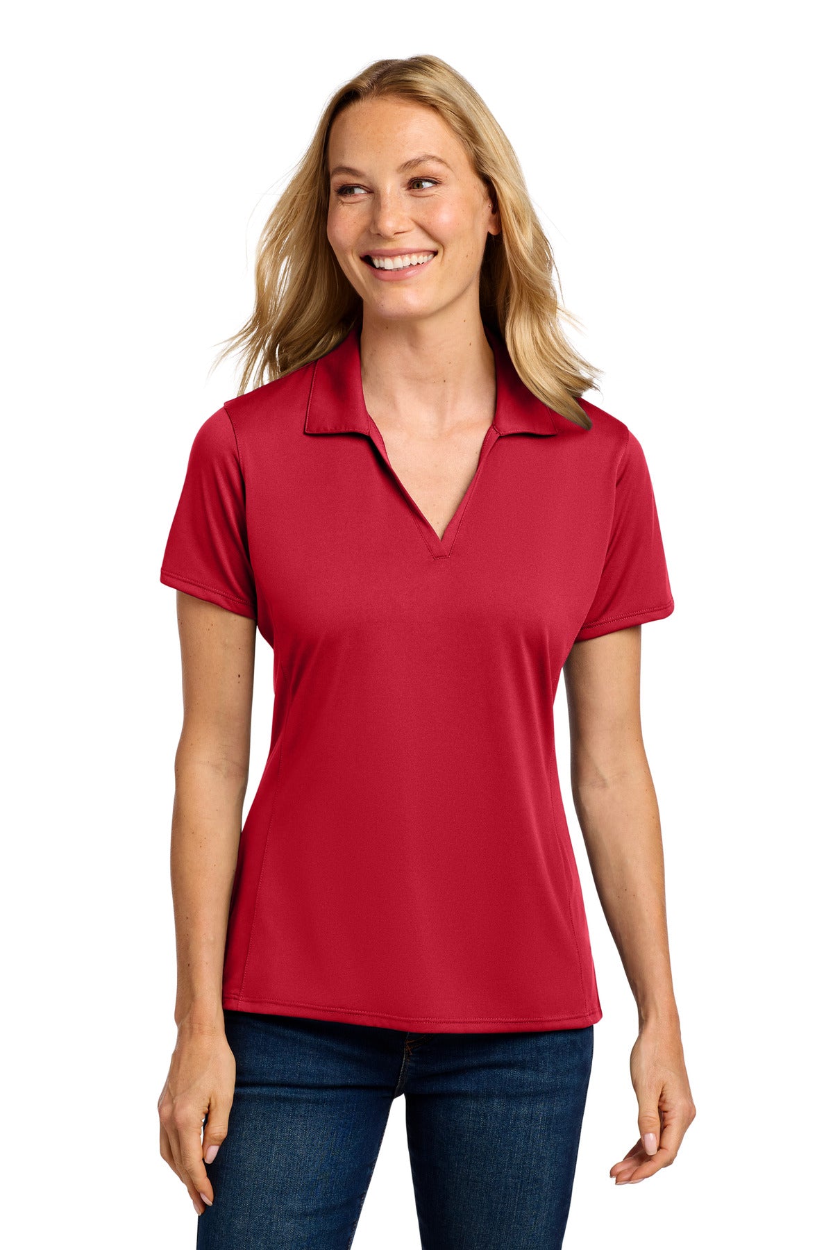 Custom Embroidery or DTF Print - Port Authority ®  Women's Performance Staff Polo LK398