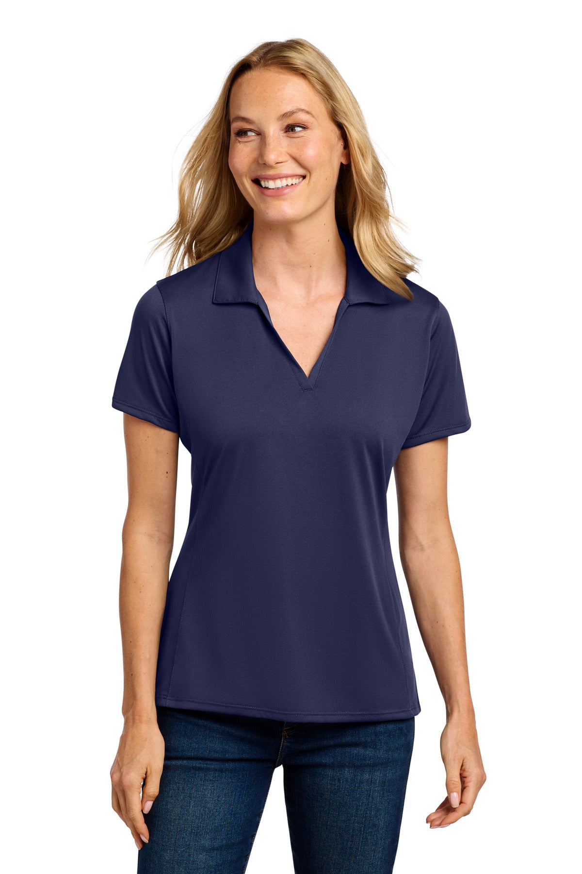 Custom Embroidery or DTF Print - Port Authority ®  Women's Performance Staff Polo LK398