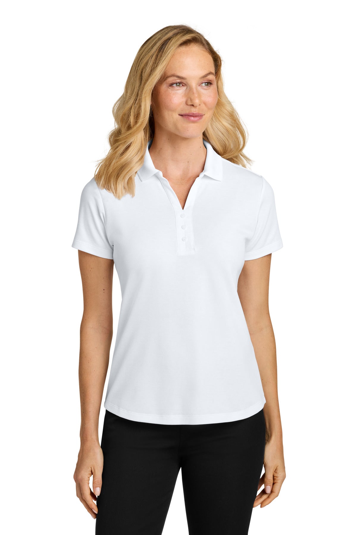 Custom Embroidery or DTF Print - Port Authority ®  Women's Plaited Pique Polo LK620